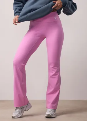 365 Flared Yoga Legging Petite - Bubblegum Pink Silky Soft Comfort and Flexibility