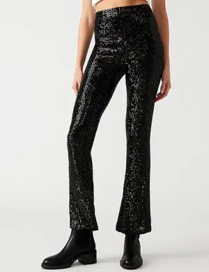 Citrine Sequin Pant, Black EcoFriendlyDye Sporty Fit
