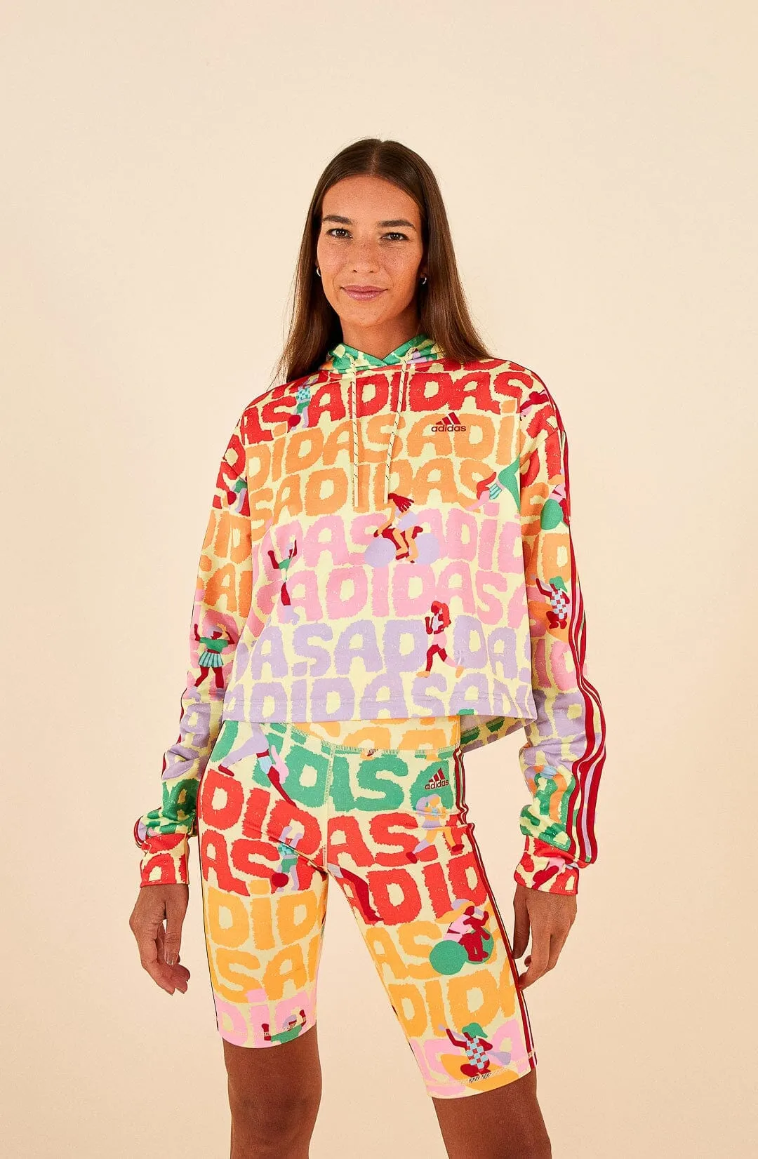 Cycling shorts Adidas Farm Bike Short Pearl Citrine