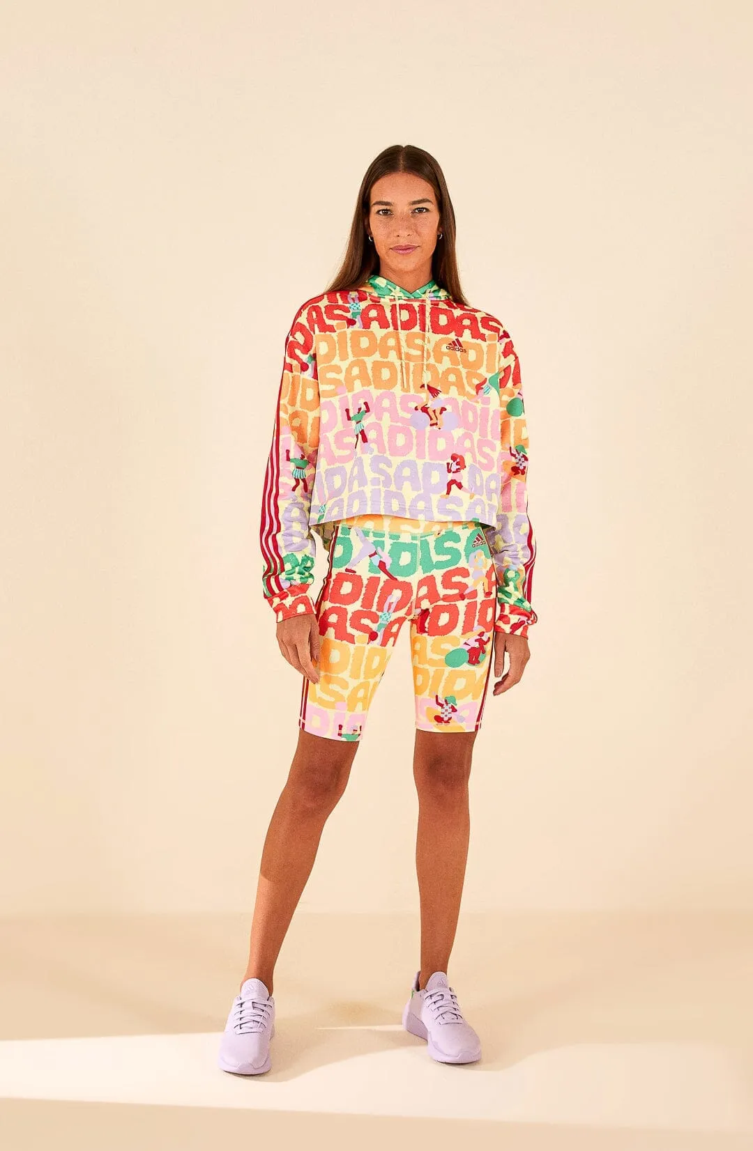 Workwear slim fit Adidas Farm Bike Short Pearl Citrine