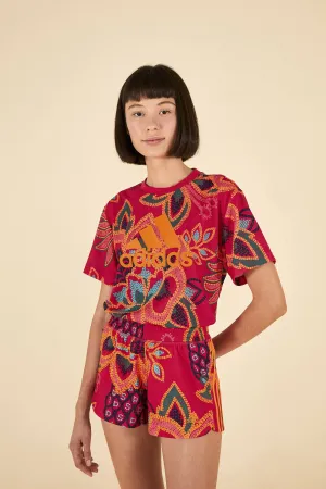 Adidas Farm Pacer Shorts Vivid Berry Back pockets