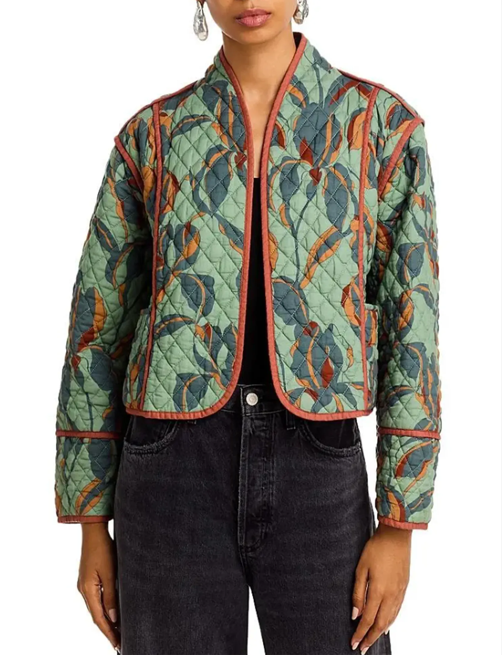 Heat Trapping Layer Snow Block Adalynn Jacket, Dark Sage