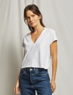 Alanis Recycled V-Neck, White adults'