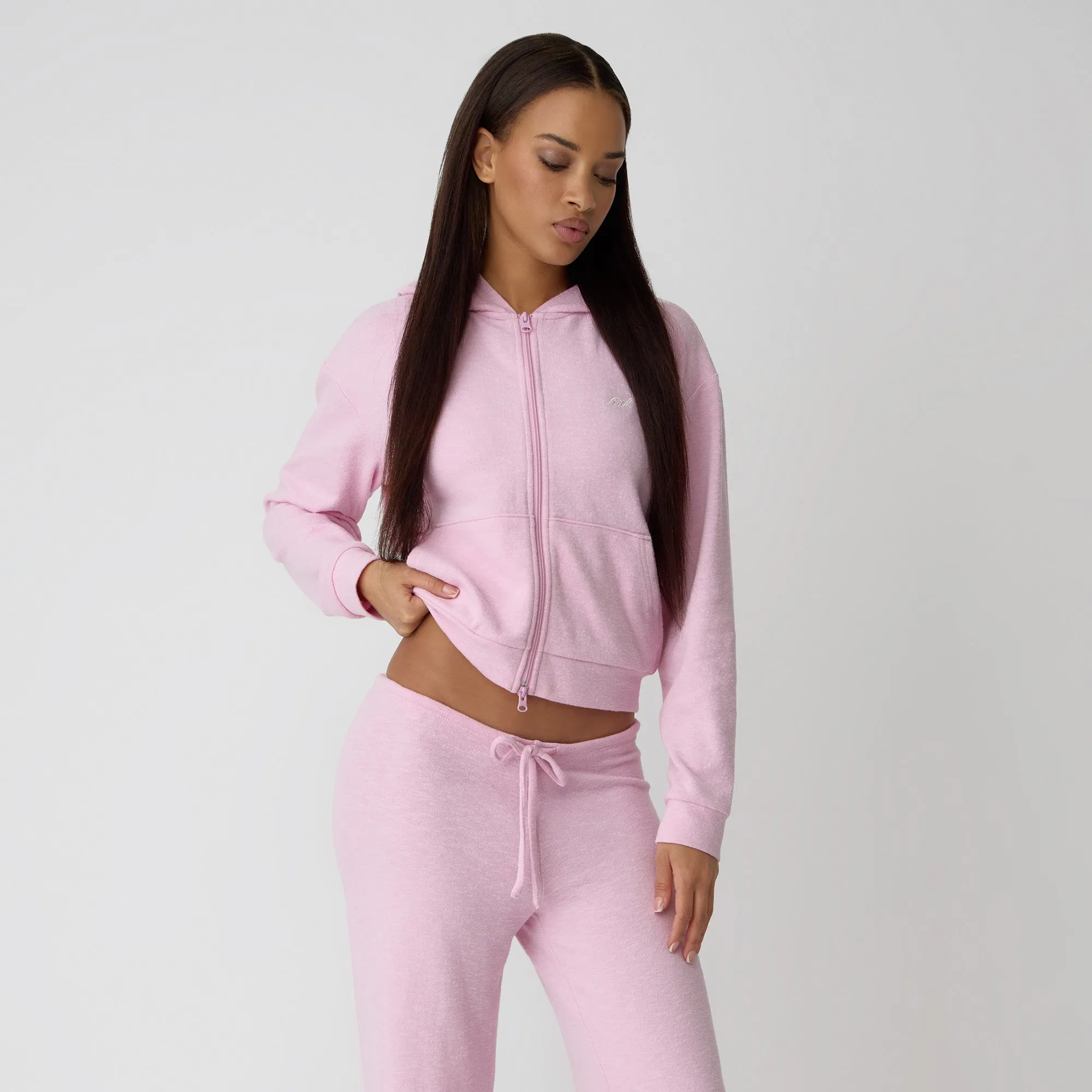 Street Bold solo wear Kith Women Leary Lounge Zip Hoodie - Poppet