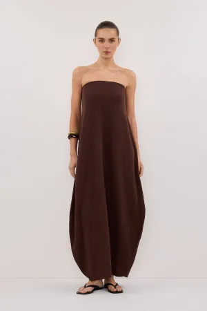 ALIAS CHOC TEXTURED KNIT STRAPLESS MIDI DRESS Tailored Fit