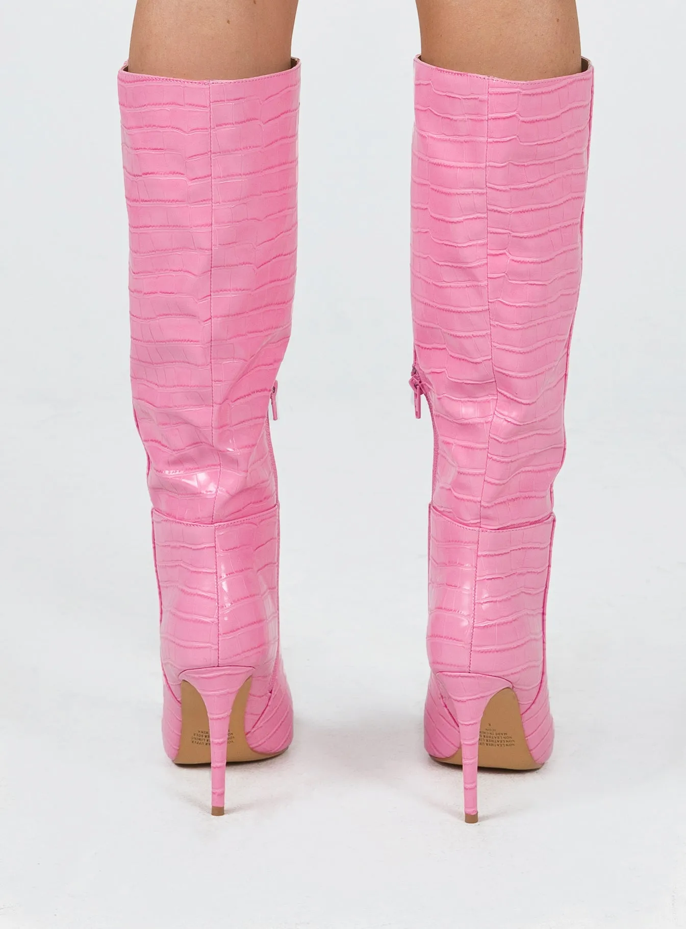 Icon Boot Pink Croc Comfort Active Board Support Fit