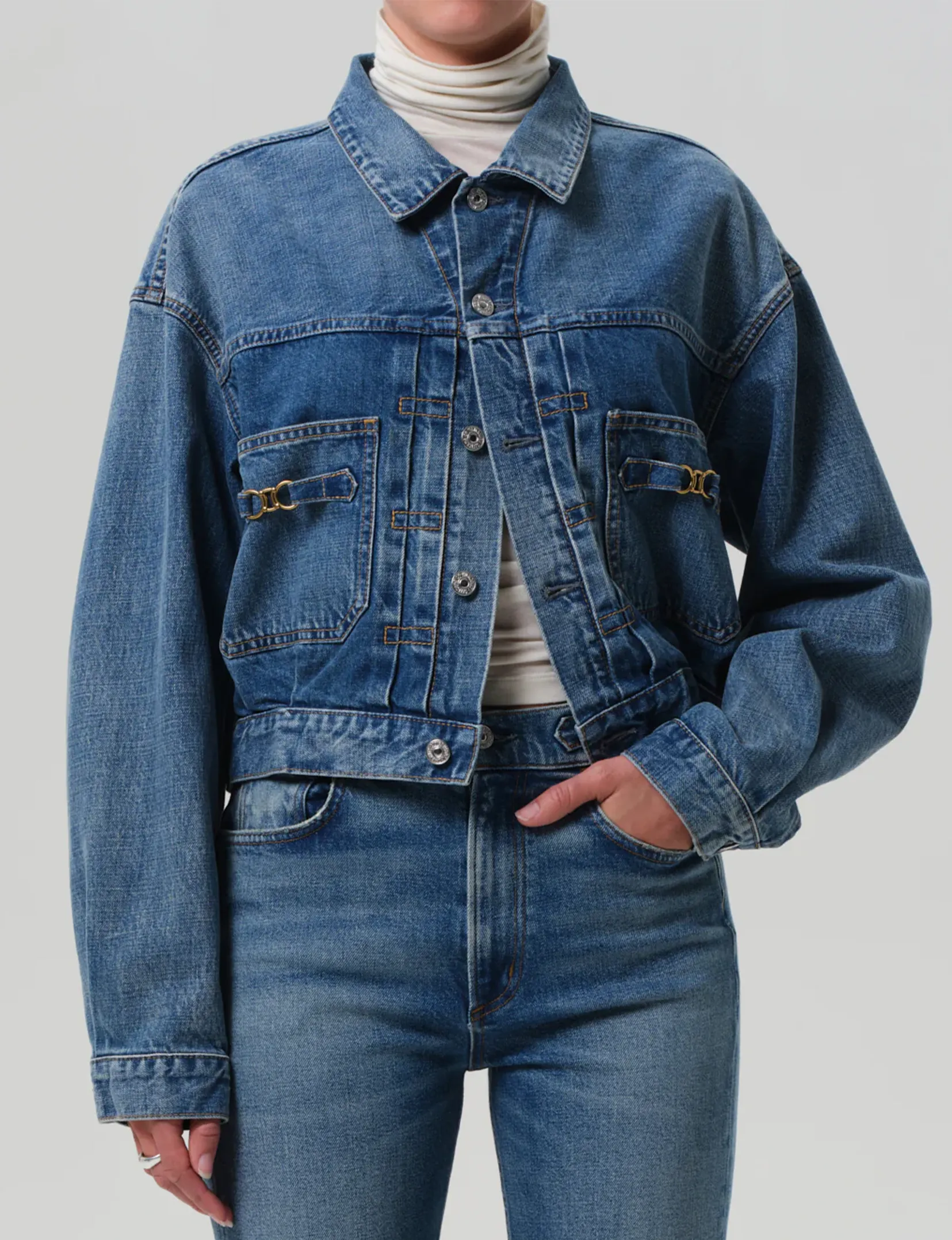 Alma Horsebit Jacket, Sweetzer Wool blend HypoallergenicInnerLayer