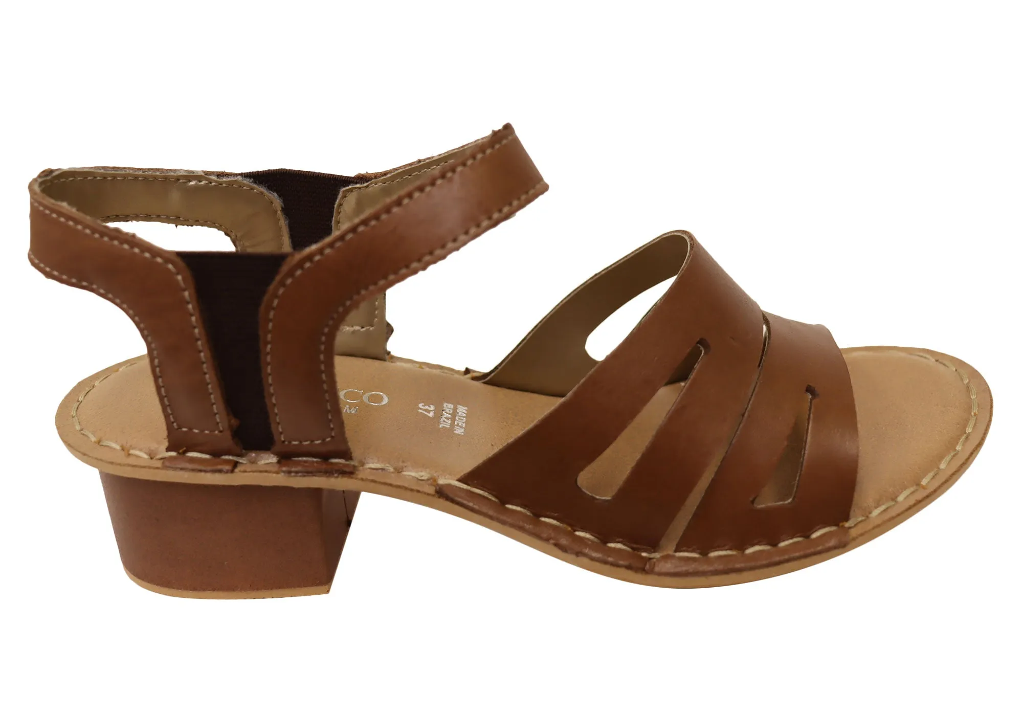 Comfortable Platform Heels Andacco Joclyn Womens Comfortable Brazilian Leather Low Heel Sandals