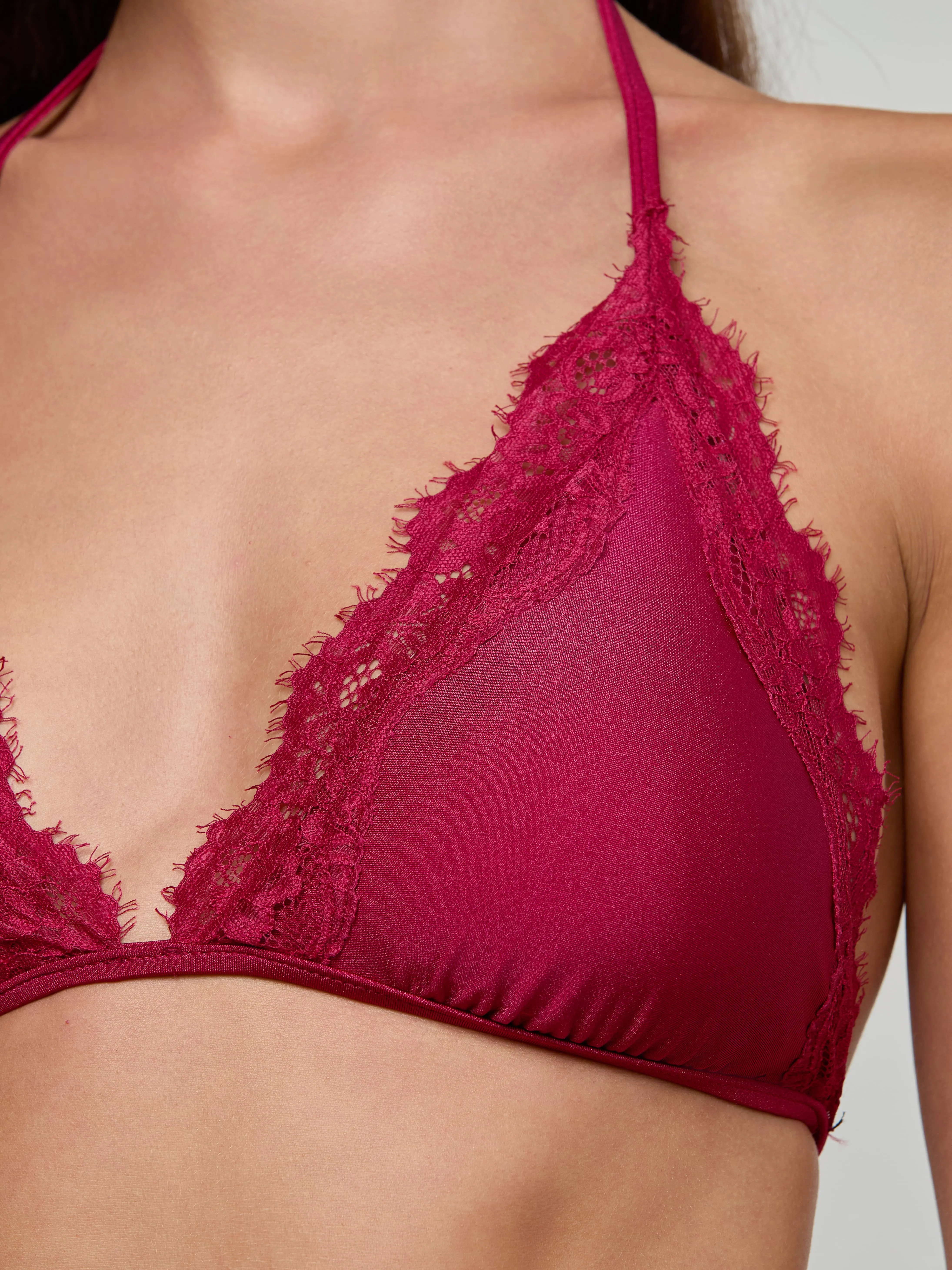 Annabelle Triangle Bikini Top Water Fun Lightweight Weave