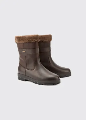 Foxrock Ladies' Insulated Country Boot - Mocha Seamless Comfort All Day Wear Rugged Built Remote Hiking