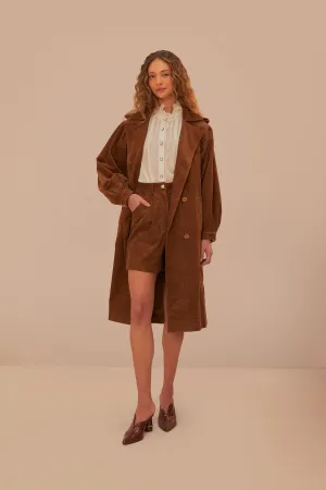 Caramel Corduroy Shorts Bright Hues Wedges