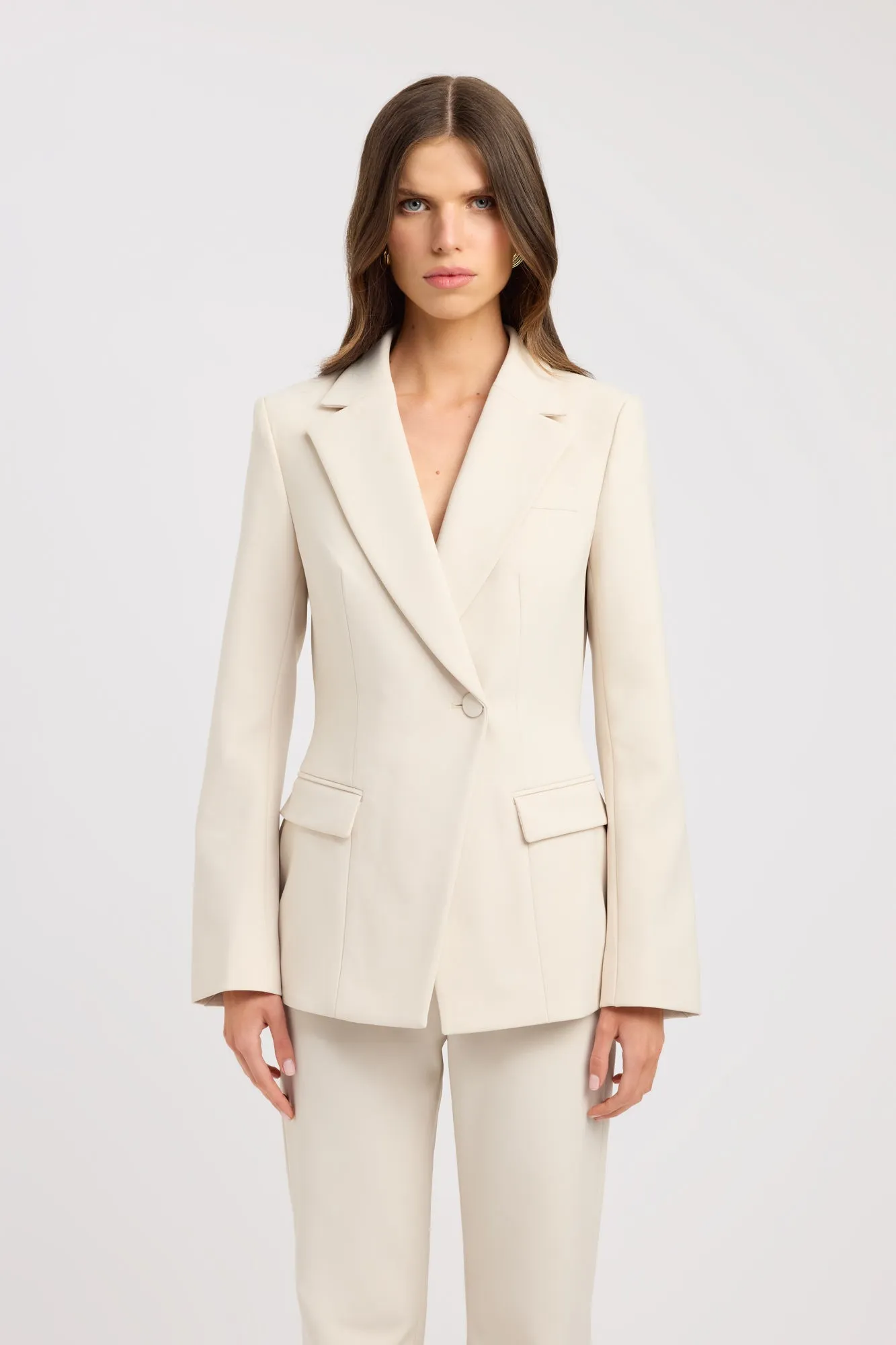 Alto Cinched Blazer Breathable fabric Zip Pockets