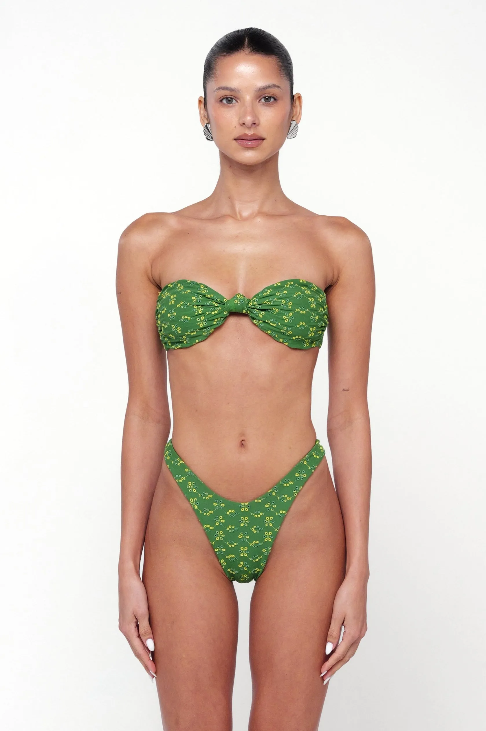 Summer Swimwear Spencer Bikini Top in Clover