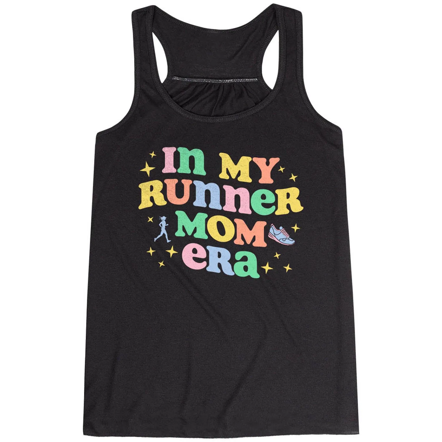 Flowy Racerback Tank Top - In My Runner Mom Era slow movement