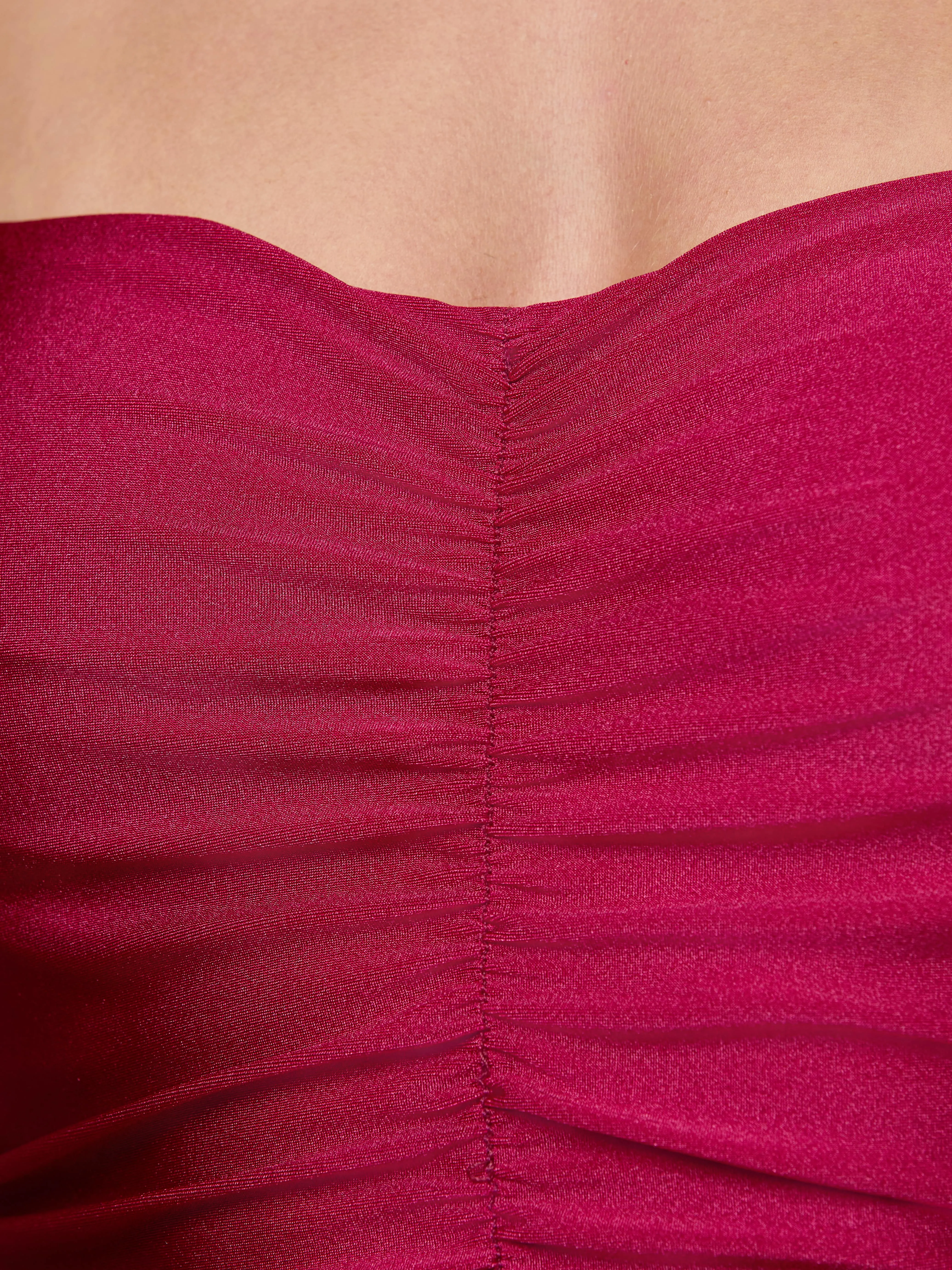 Aubrey Ruched One-Piece Swimsuit Tumble Resistant Trim