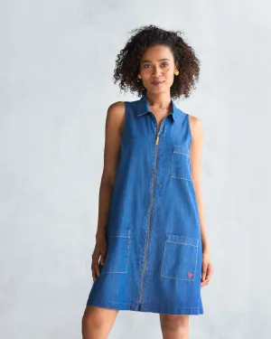 Aung Dress - Blue Bold Style Date Nightwear