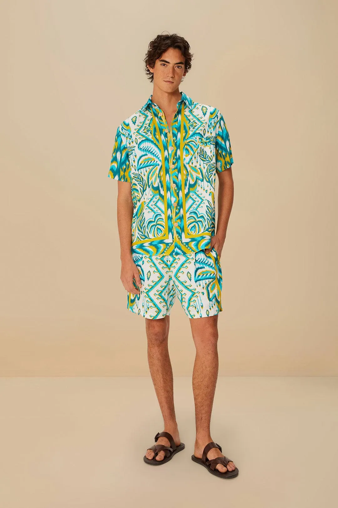 Collectible Sand Tropical Tapestry LENZING? ECOVERO? Euroflax? Shorts