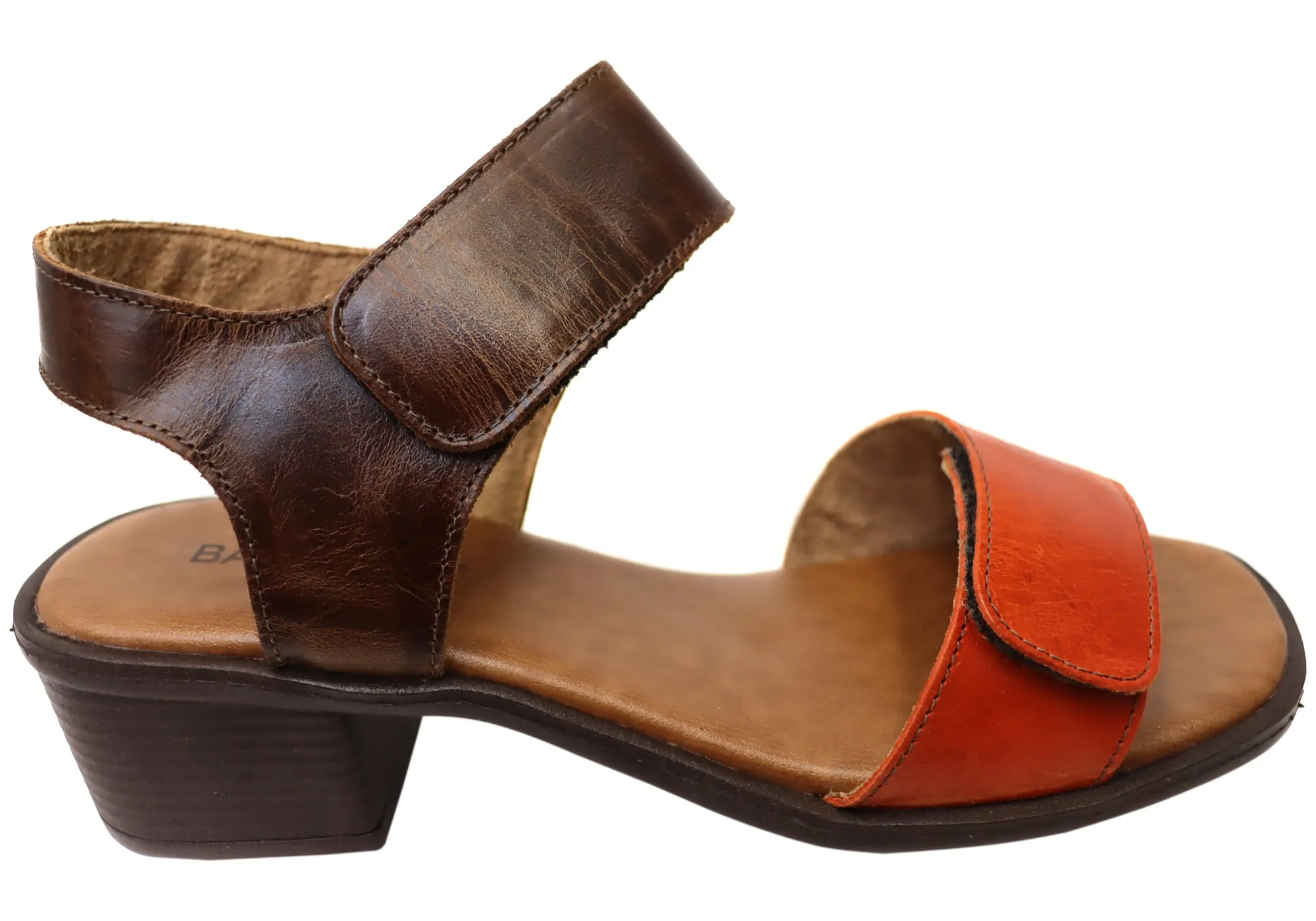 Balatore Sally Womens Comfortable Brazilian Leather Low Heel Sandals Smart Pumps