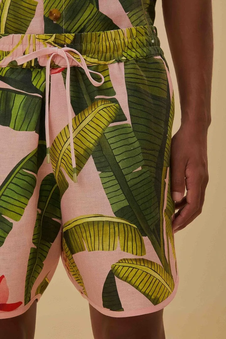 Trendy Comfort Banana Leaves Lenzing? Ecovero? Euroflax? Shorts