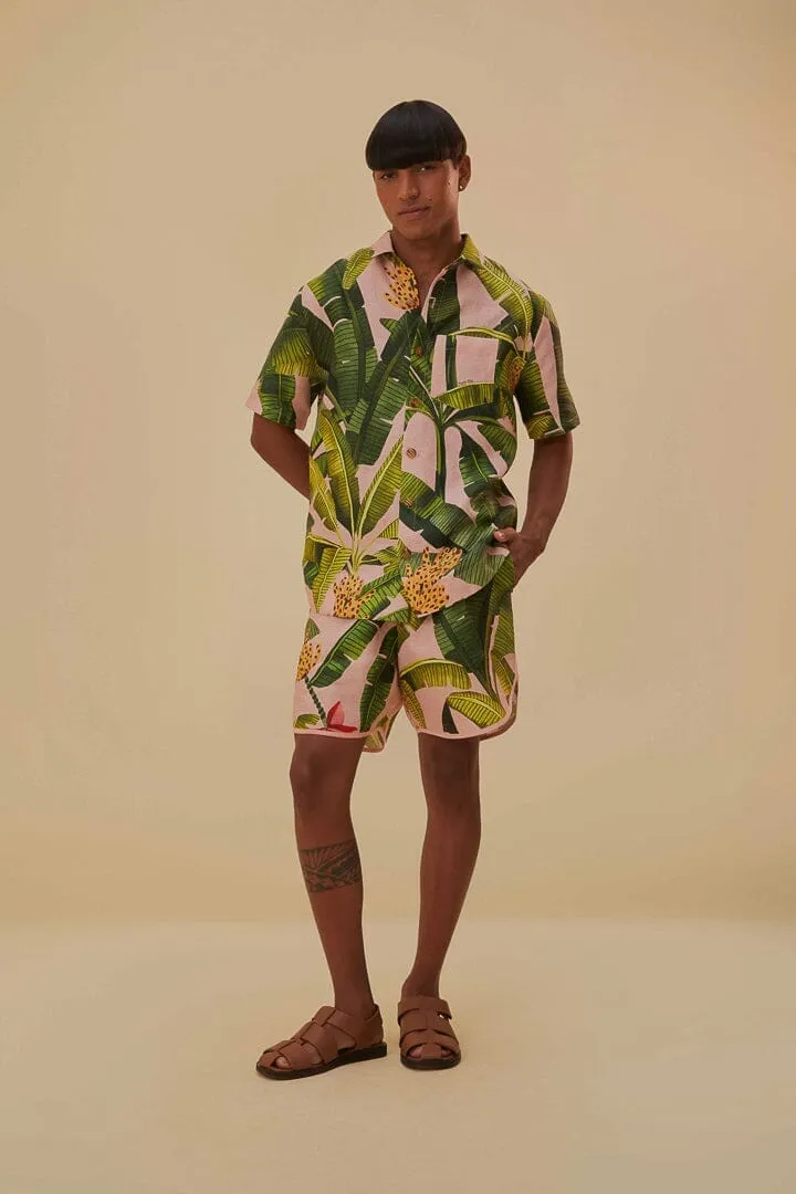 Sleek Cut Banana Leaves Lenzing? Ecovero? Euroflax? Shorts