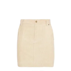 Barbour Womens Anya Mini Skirt White Pepper Fashion Week Ready Hand Stitched