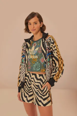 Beige Adidas Farm Rio Shorts Anti Snag Fabric