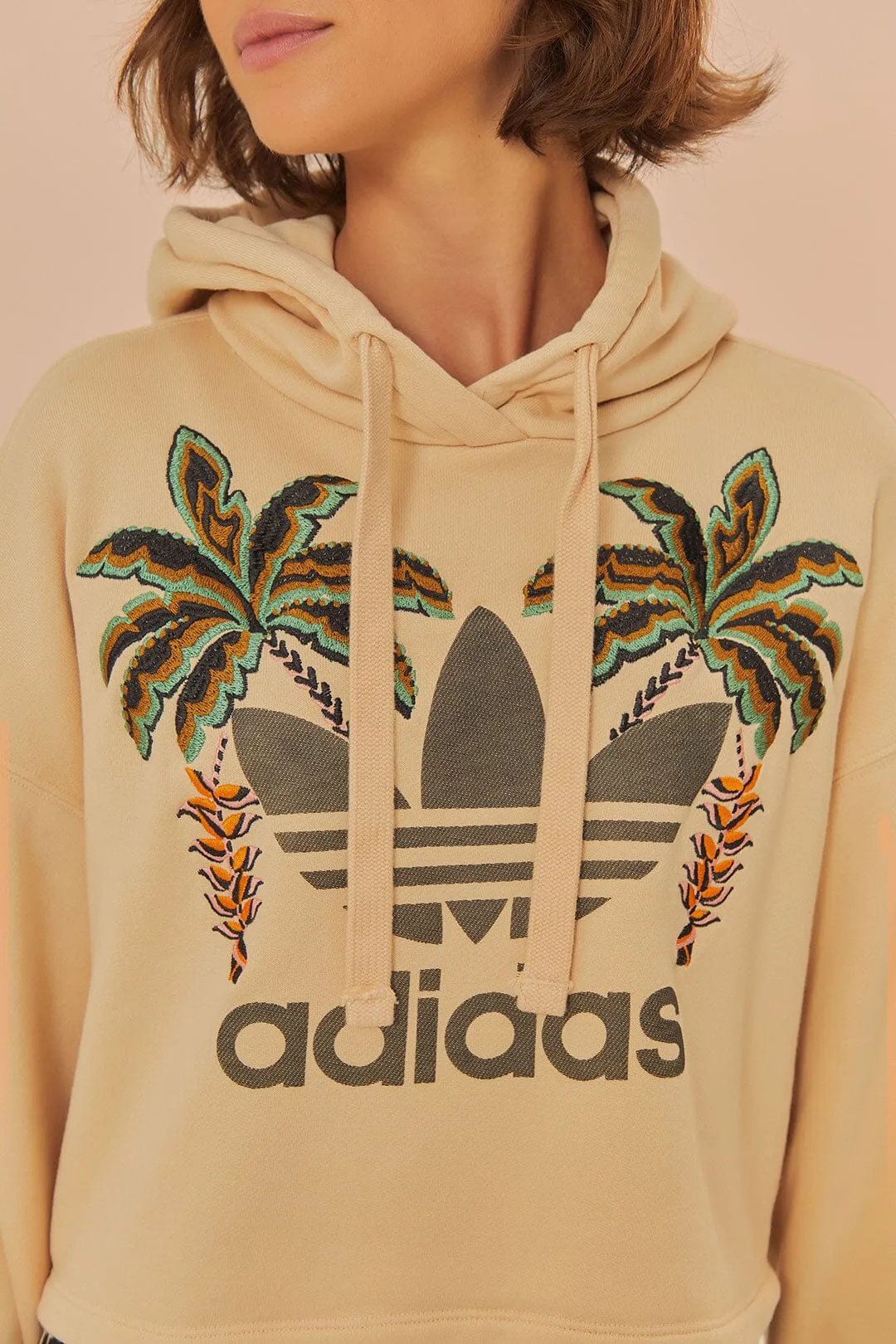 Daily Essential Thermoregulating Fabric Beige Adidas Farm Rio Sweatshirt