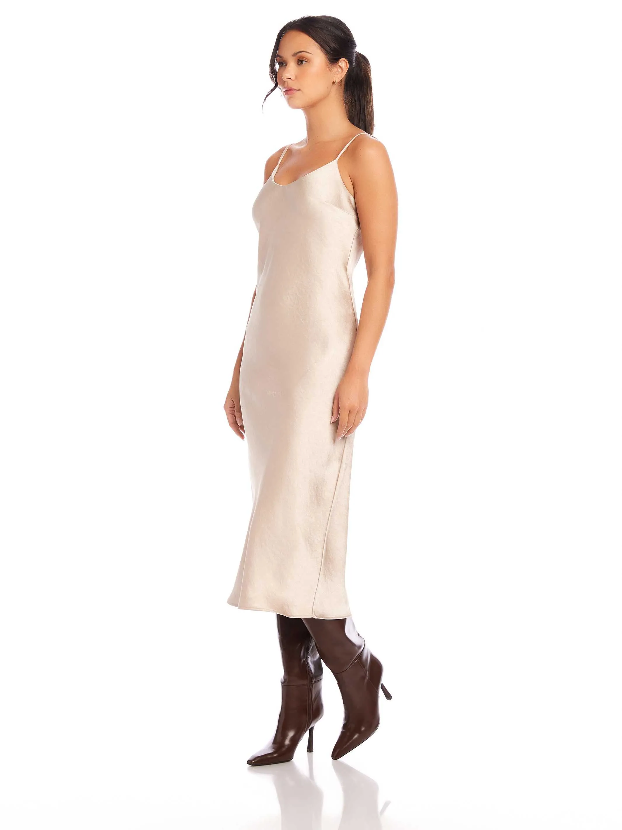 Bias Midi Dress Art Spirit