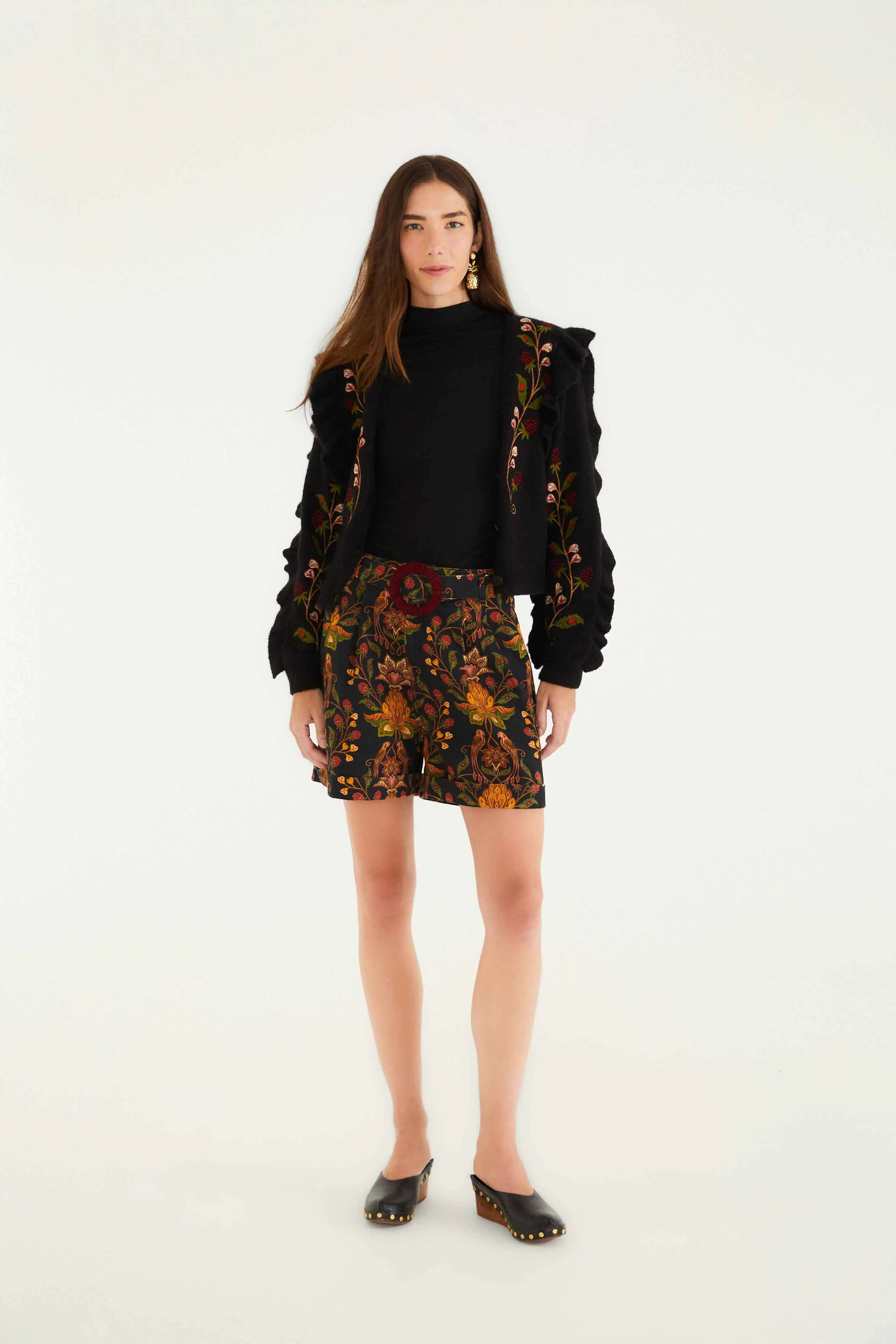 Black Berry Garden Shorts Side Pockets Run Ready