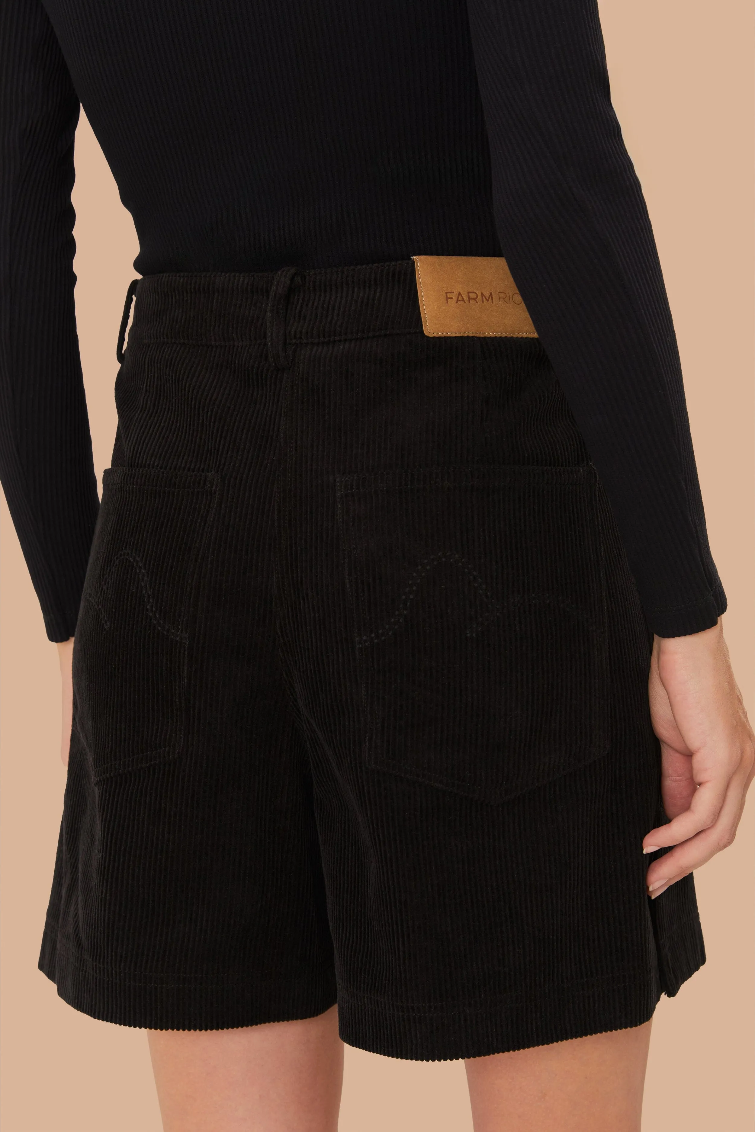 souvenir item Black Corduroy Shorts