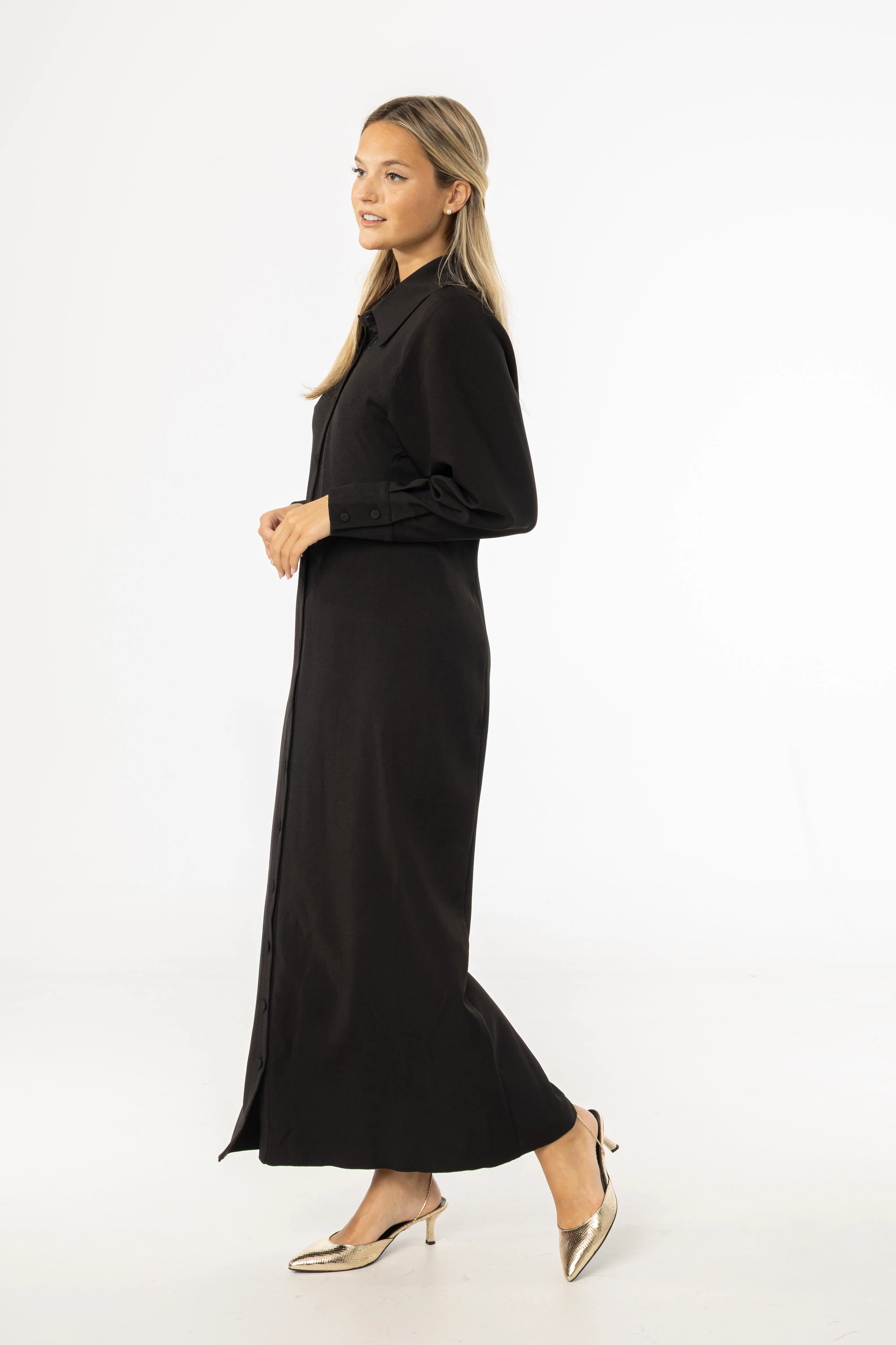 Black Empire Maxi Dress Casual Vibes Tear-resistant