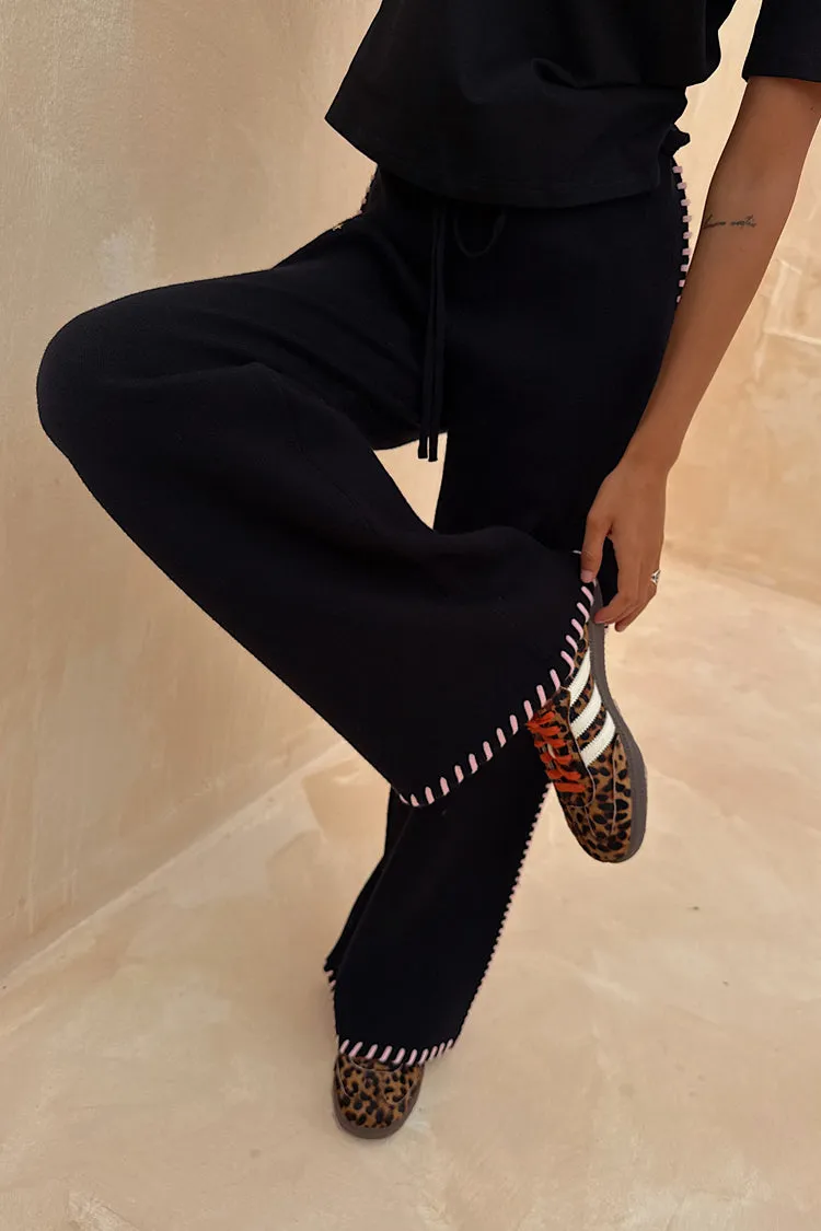 Thermochromic Fiber Applications Knit Density Options Black Night Garden Knit Jogger