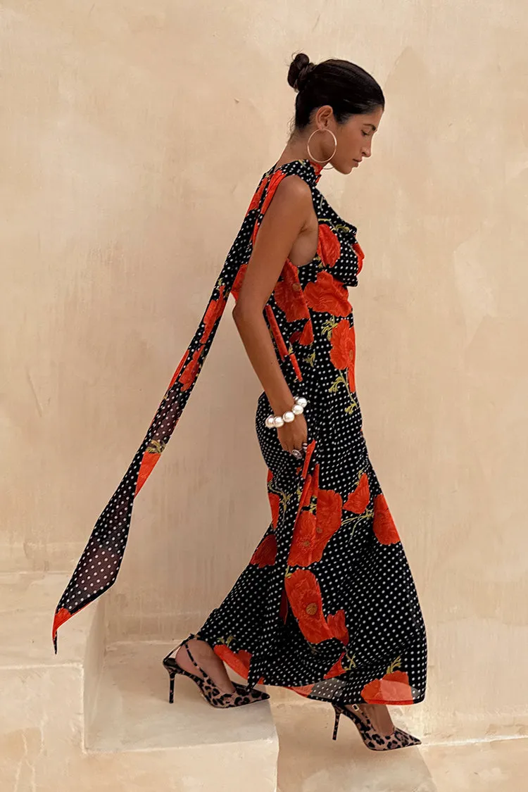 Regular-fit Sister Charm Black Poppy Sophie Dress