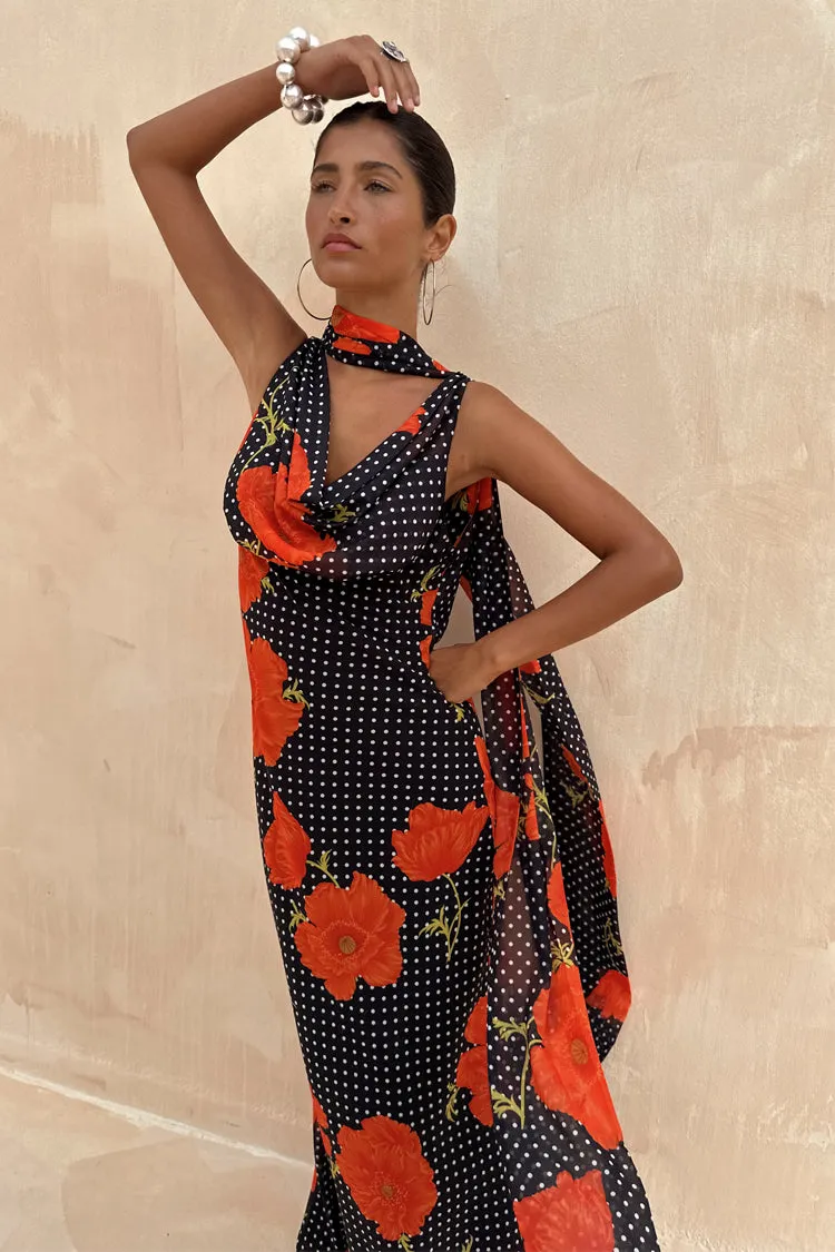 Black Poppy Sophie Dress Cool Shape Vacation Outfit