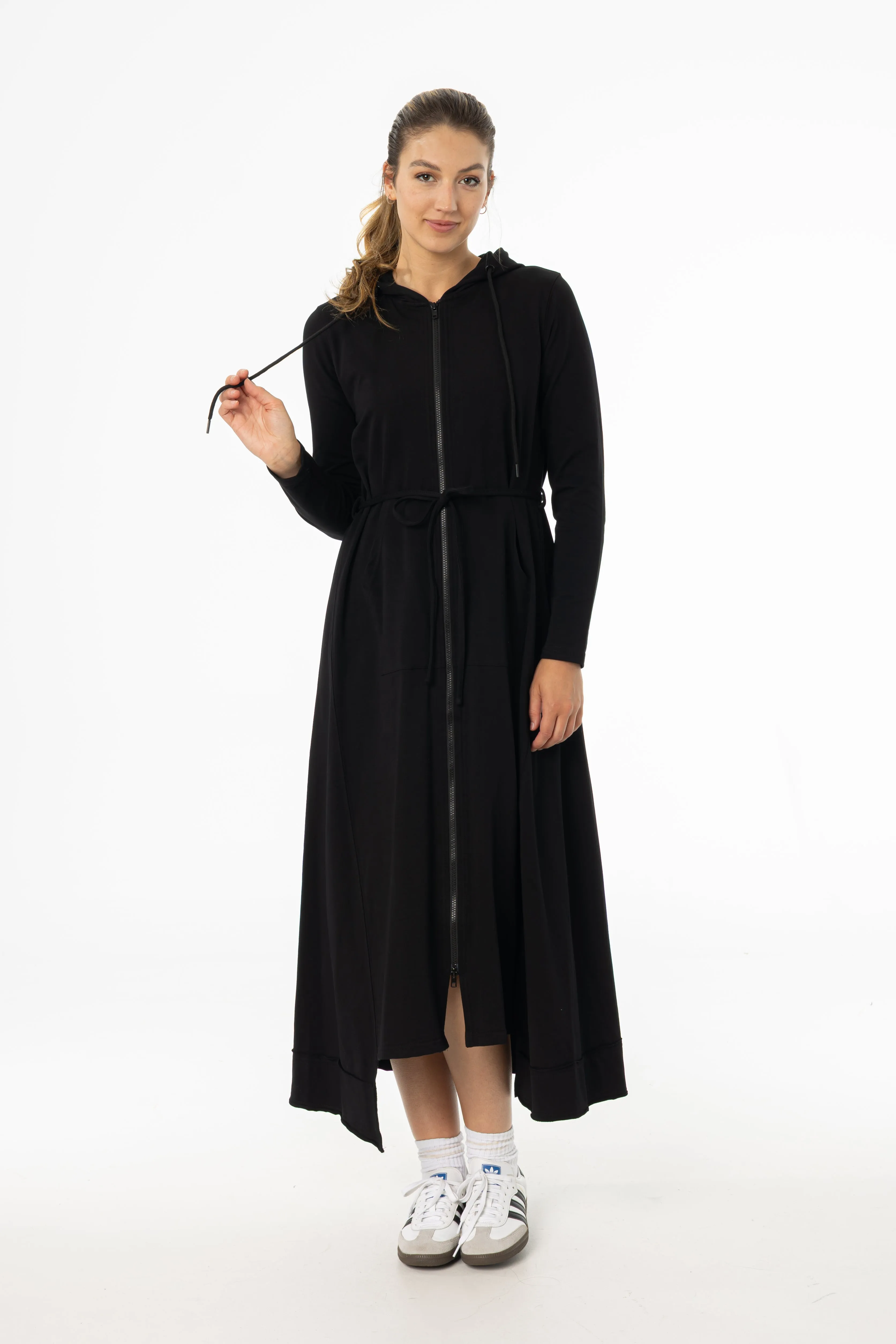 Black Sweatshirt Maxi Dress Shine Dressy
