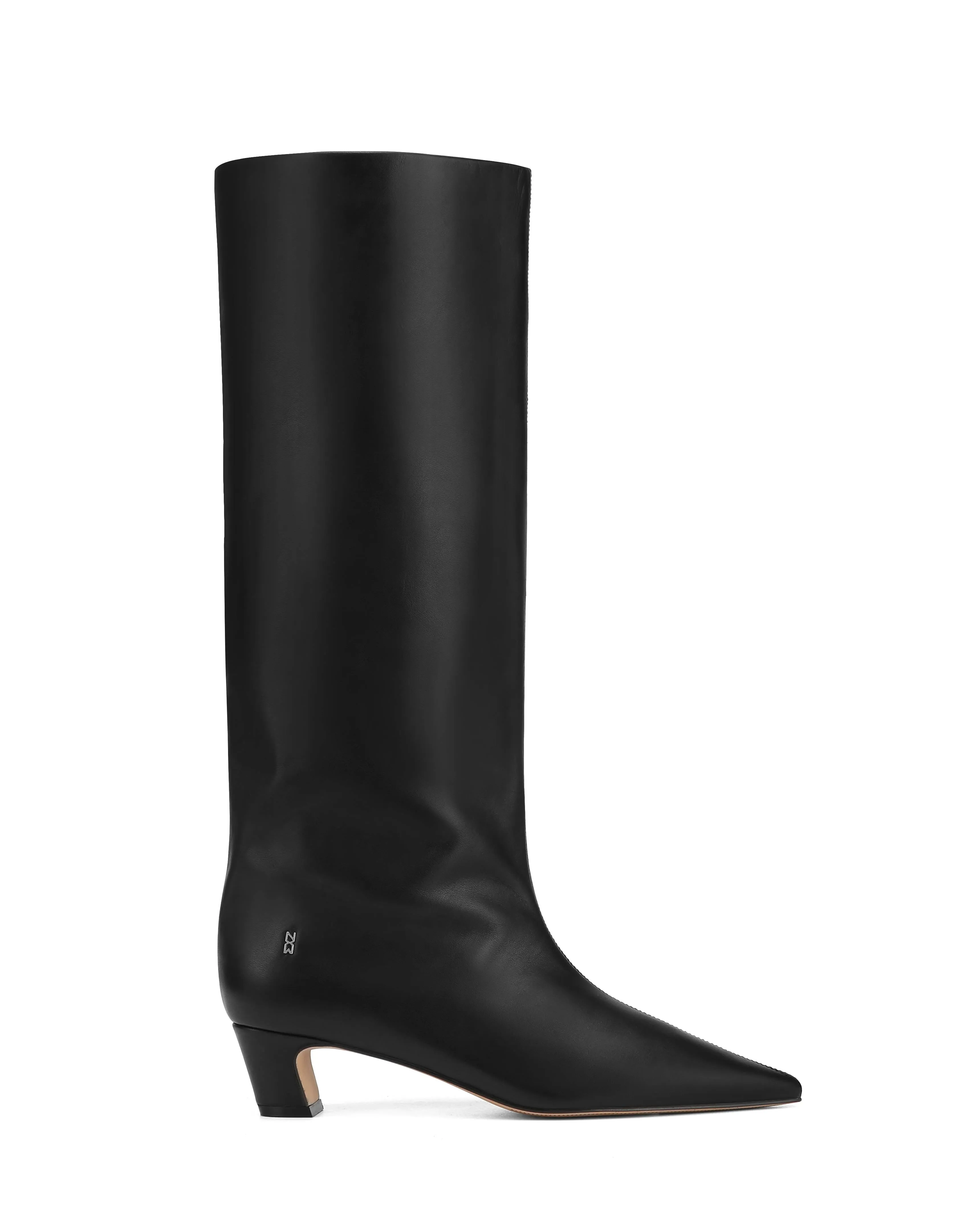 Blaze Black Leather Silver Glow