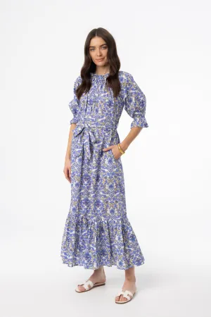 Lightweight Feel Blue Paisley Maxi Dress