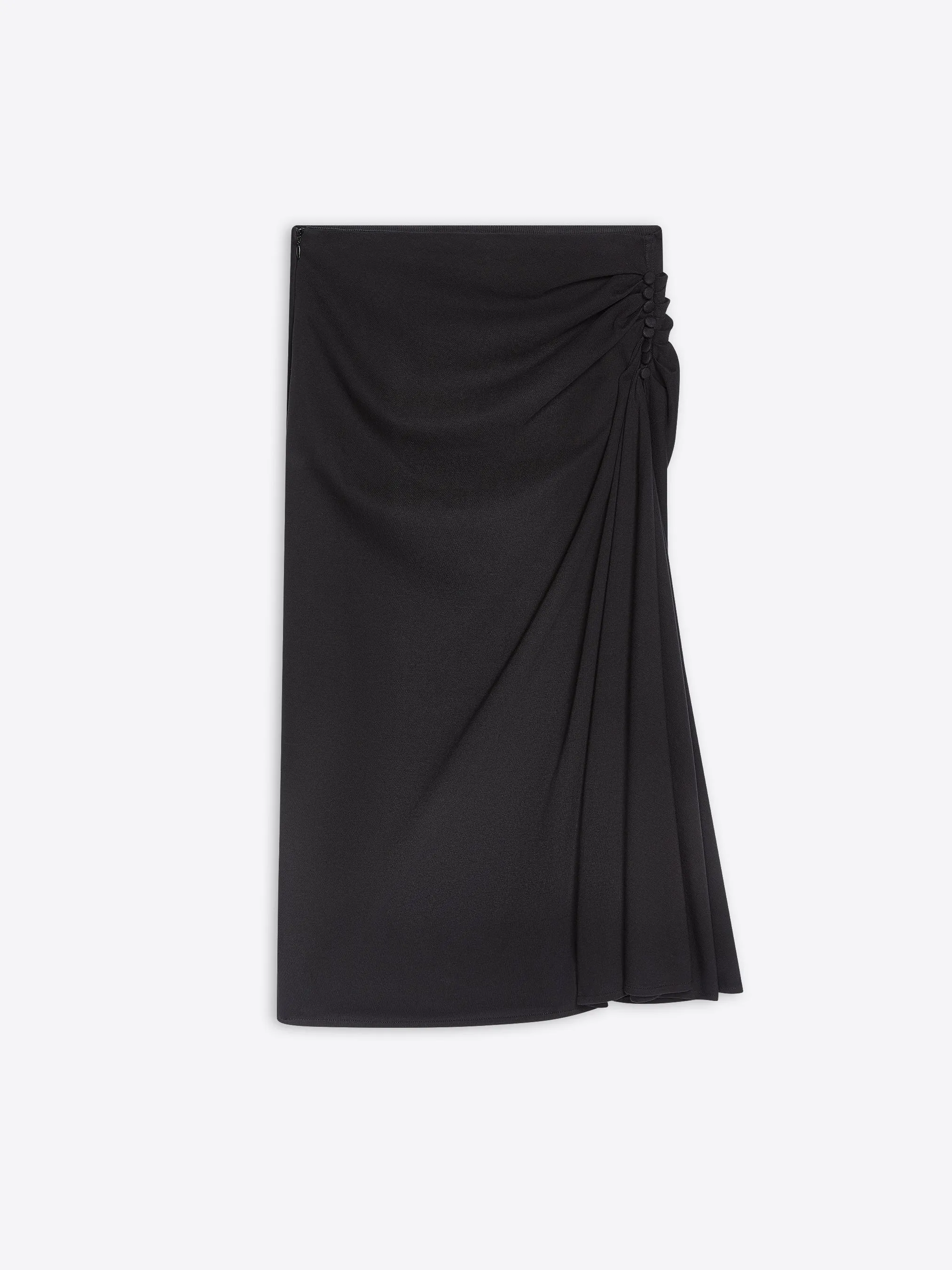 Draped jersey skirt Curve Friendly Sleek Styling