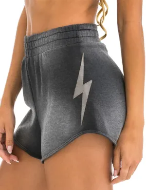 Comfy Fit Easy Care Material Bolt Stitch Club Short, Faded Smoke