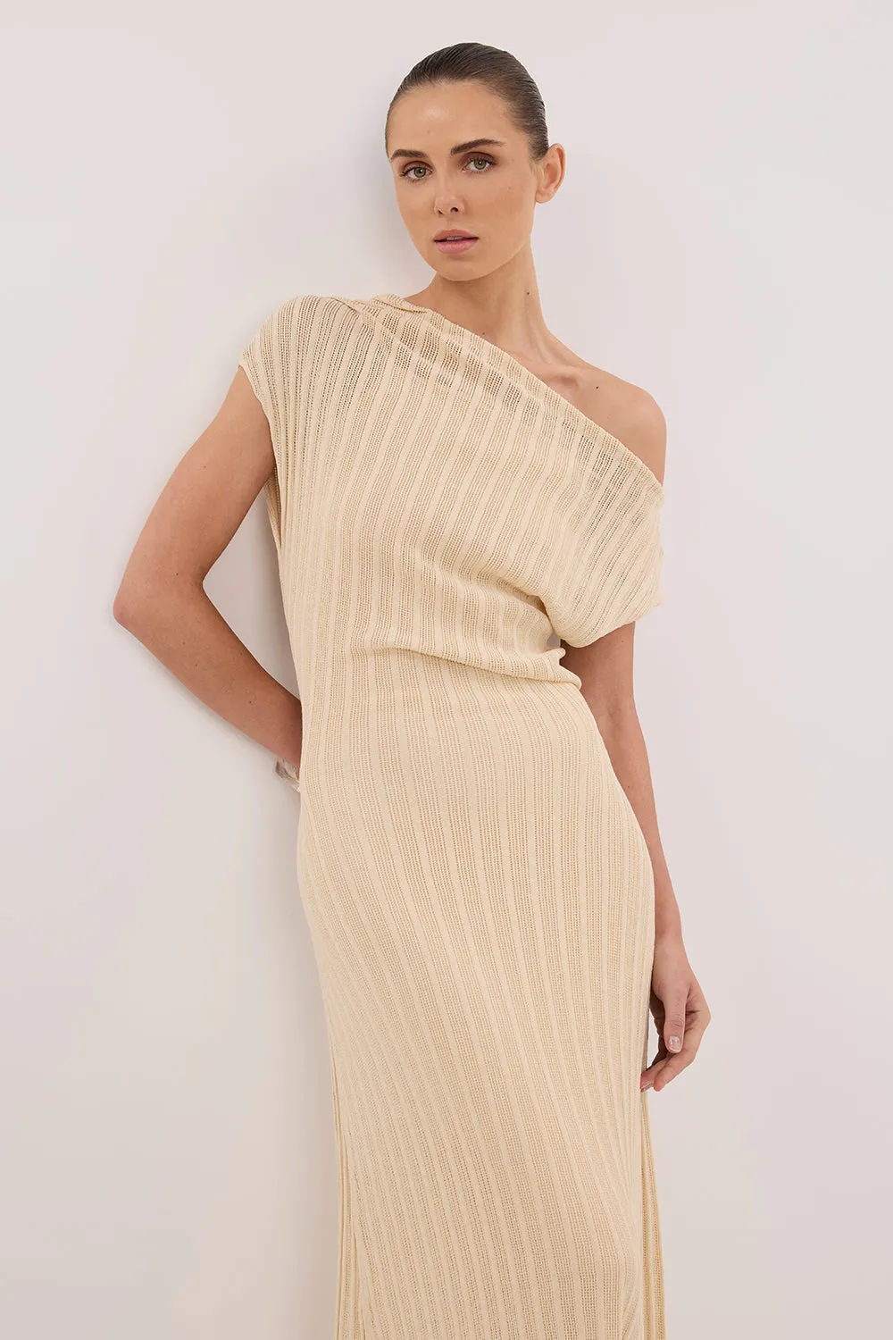 Silky Form BOWIE NATURAL KNIT MAXI DRESS