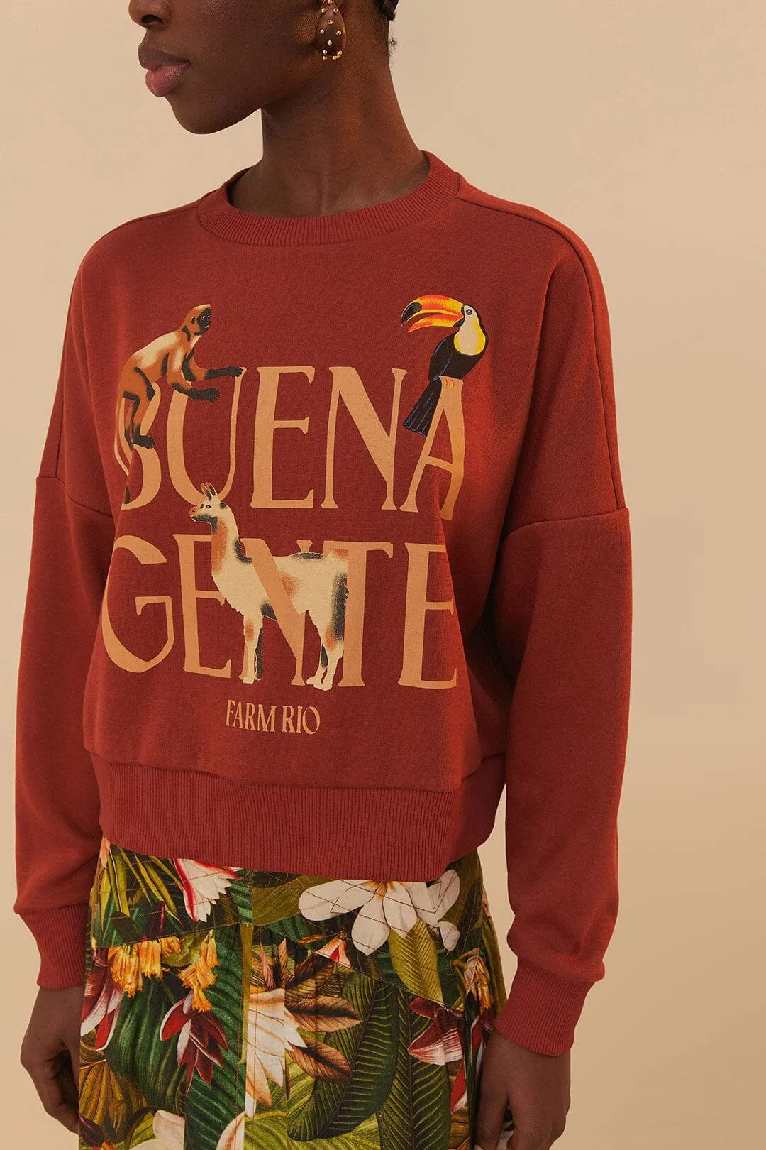 Fall Wardrobe Brown Buena Gente Sweatshirt