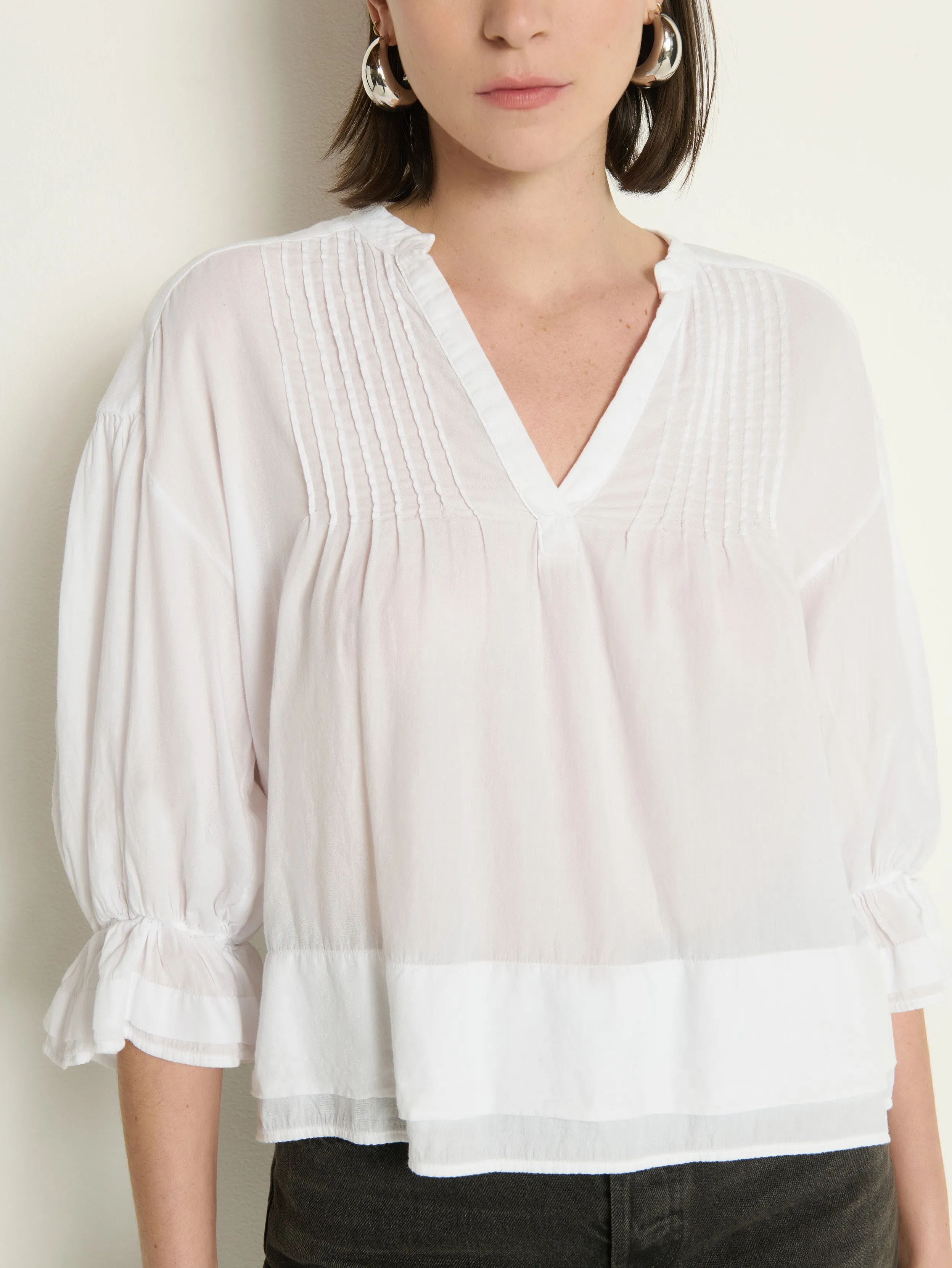 Scarlet Pintuck Top Stylish Design