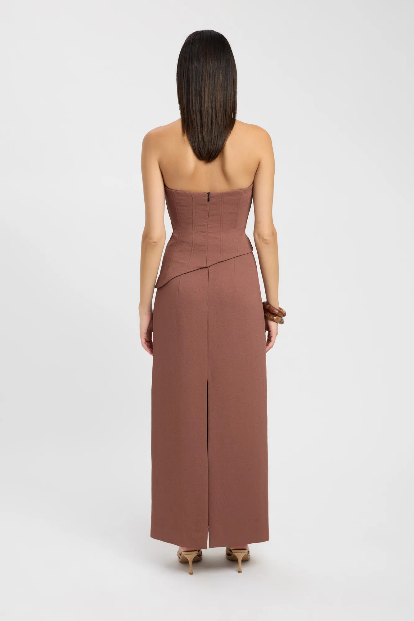 flowy silhouette Oyster Midi Skirt