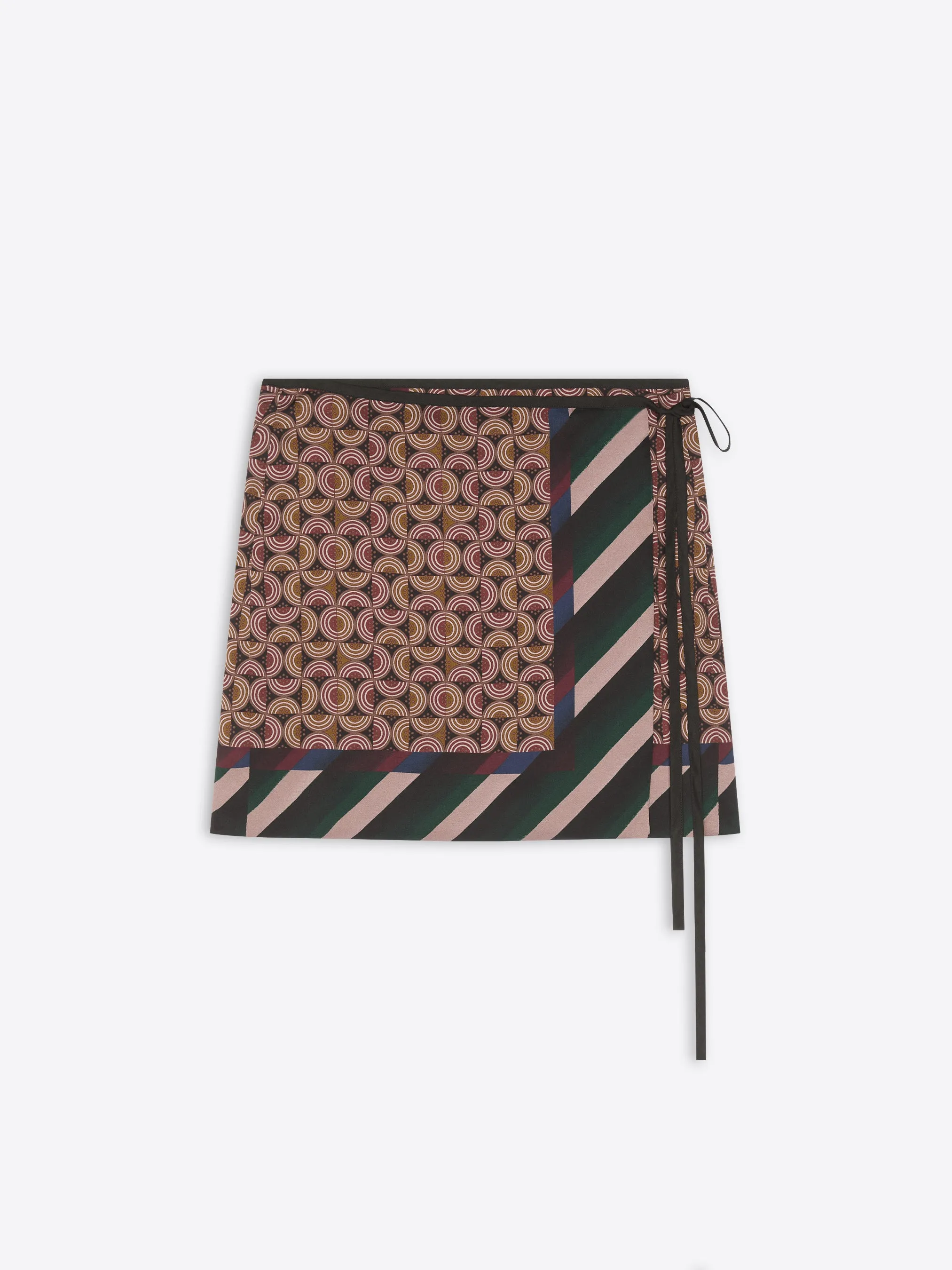 Printed wrap skirt City Tones hypoallergenic material