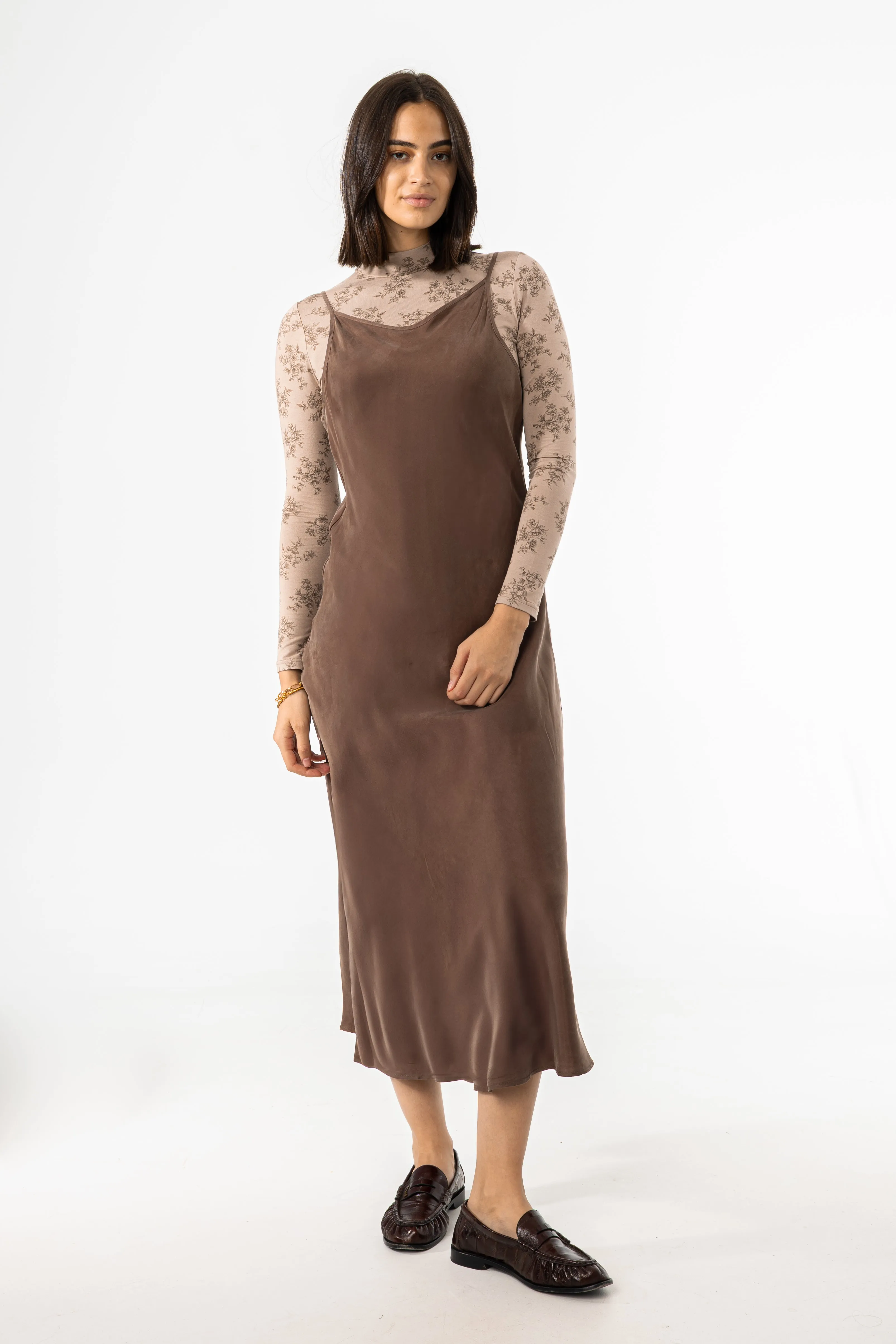 Brown Slip Jumper Classy Look Soft fabric piece