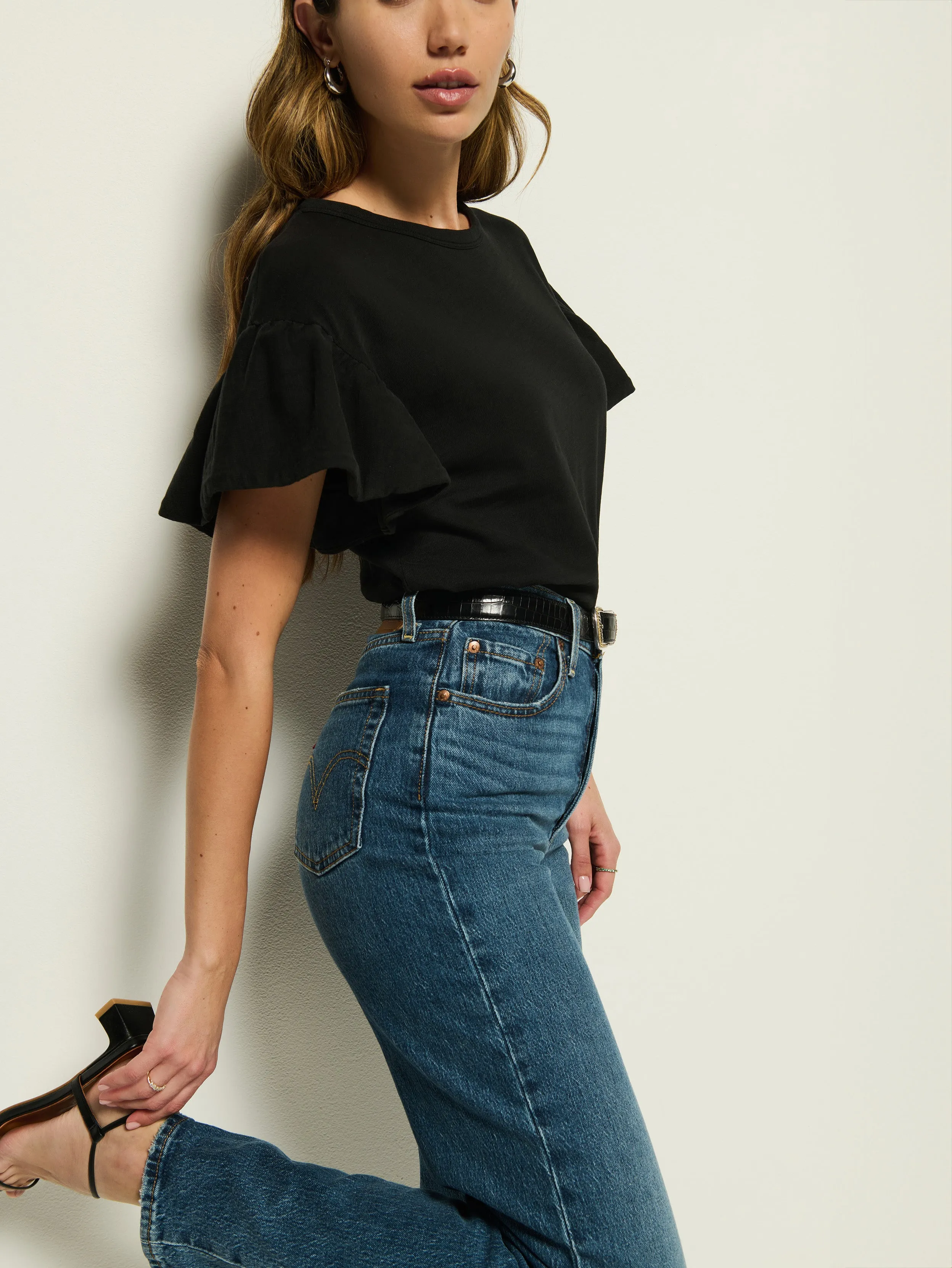 Camille Ruffle Tee Comfy Style