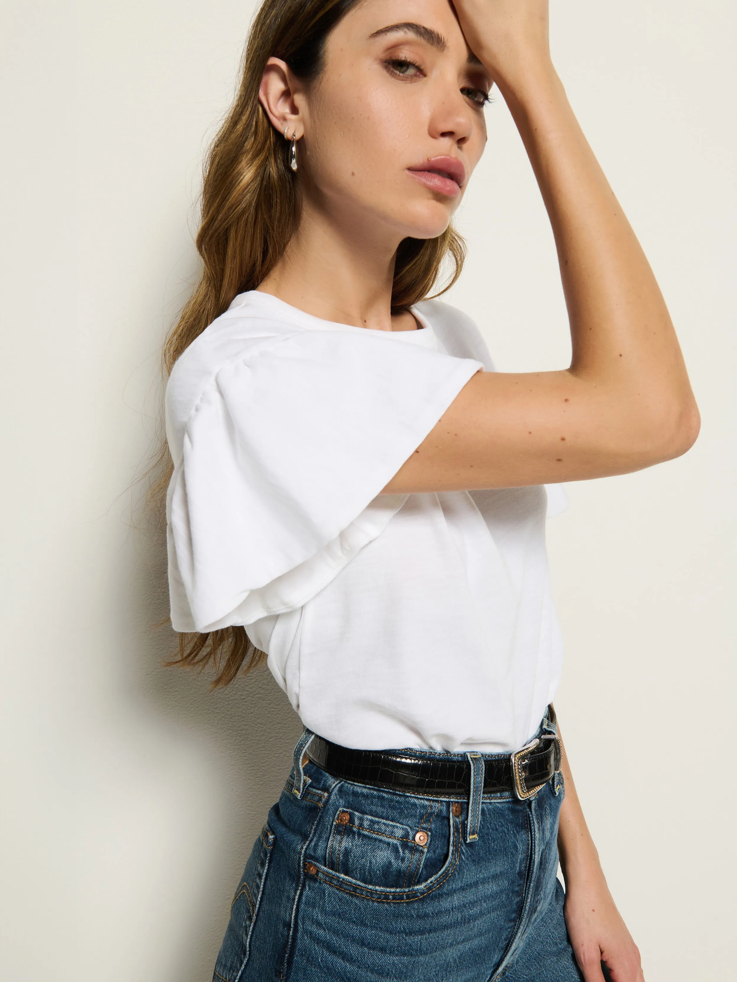 Camille Ruffle Tee Active Comfort Style