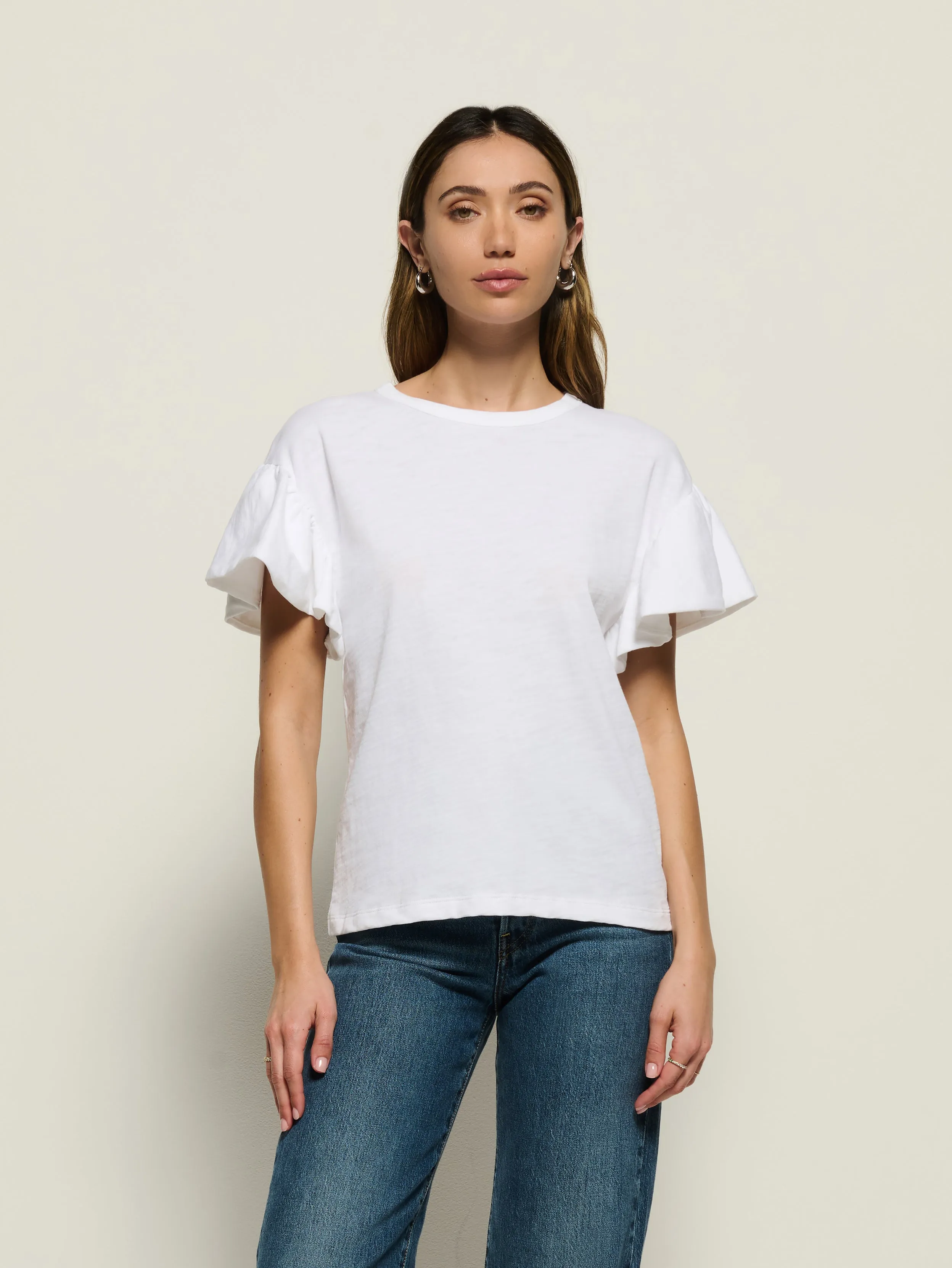 Camille Ruffle Tee Seasonal Wear