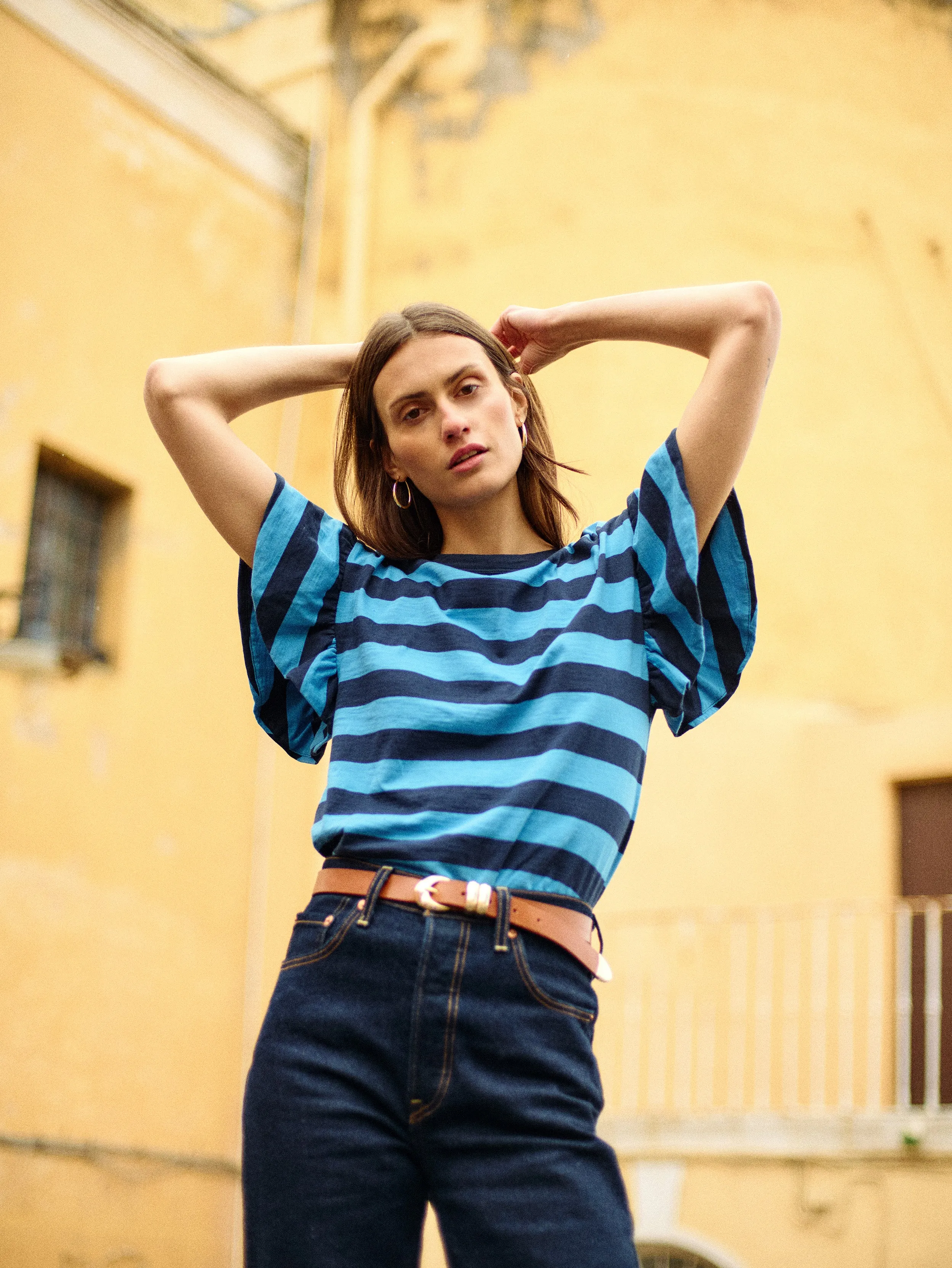 Light Layers Camille Ruffle Tee