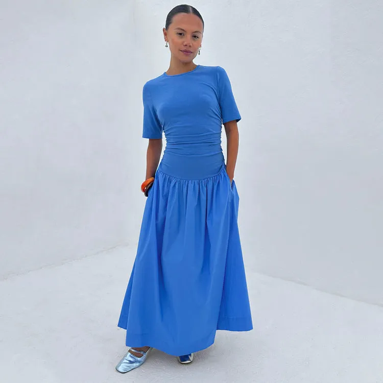 Korean Mood Cornflower Blue Grace Dress